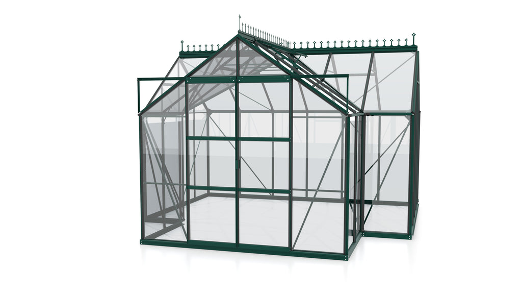 Gewächshaus Sirius ESG 3mm, smaragd - Set