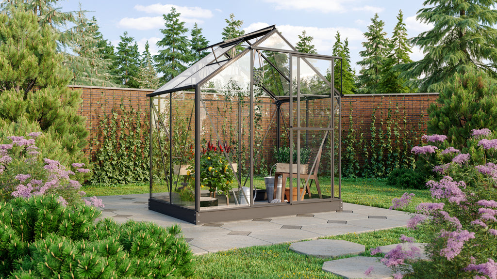 Gewächshaus Triton 2500 ESG 3mm, schwarz - Set