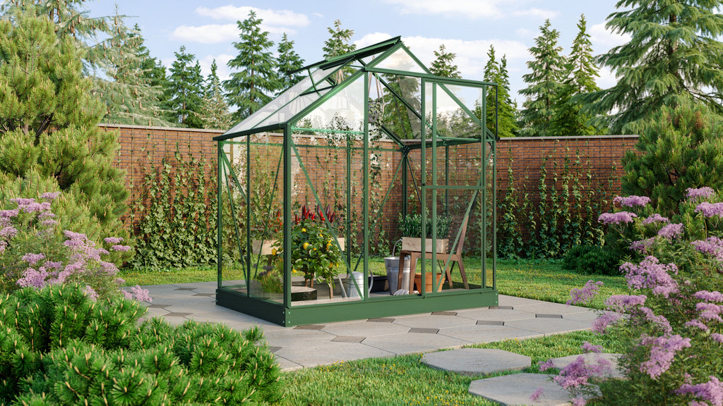Gewächshaus Triton 2500 ESG 3mm, smaragd - Set