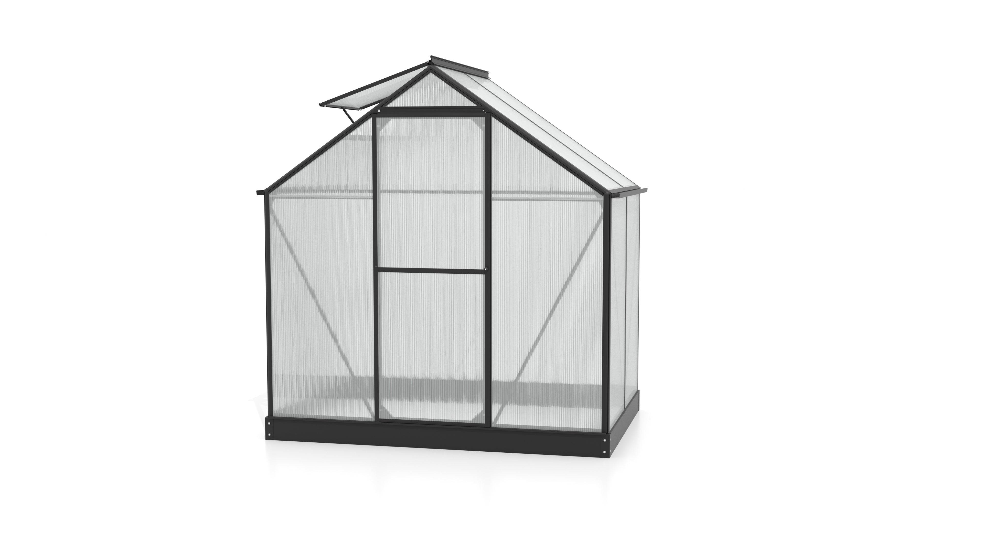 Gewächshaus Triton 2500 HKP 6mm, schwarz - Set