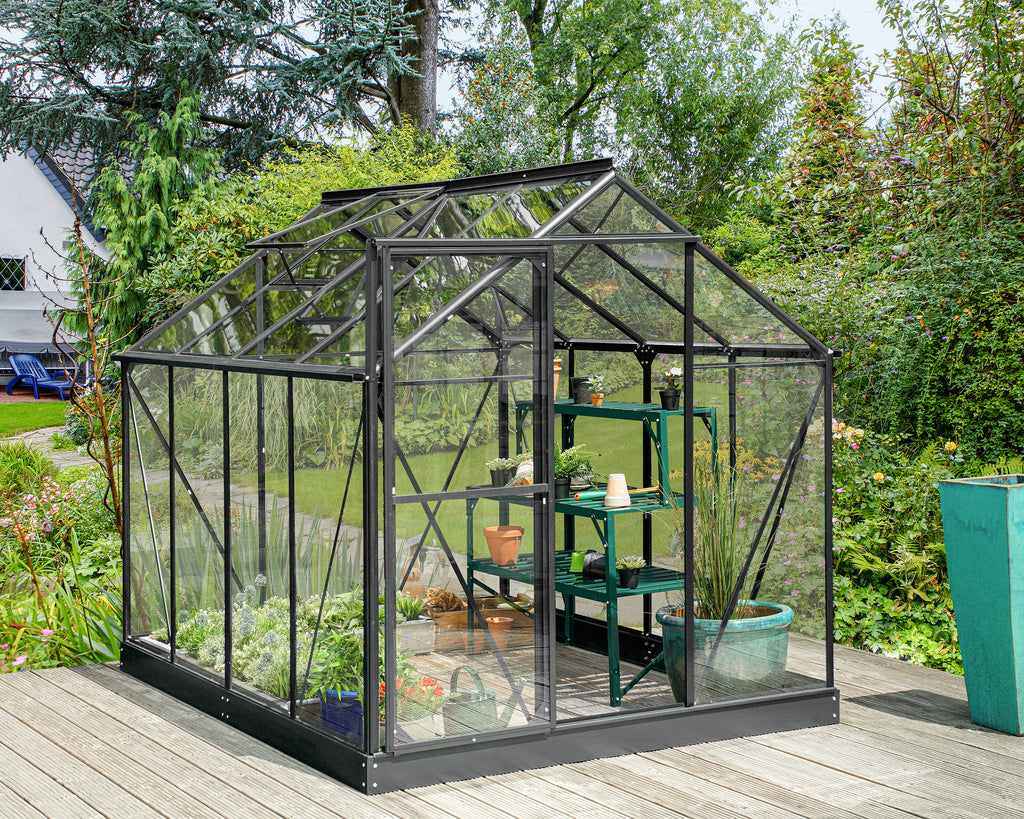 Gewächshaus Triton 5000 ESG 3mm, schwarz - Set