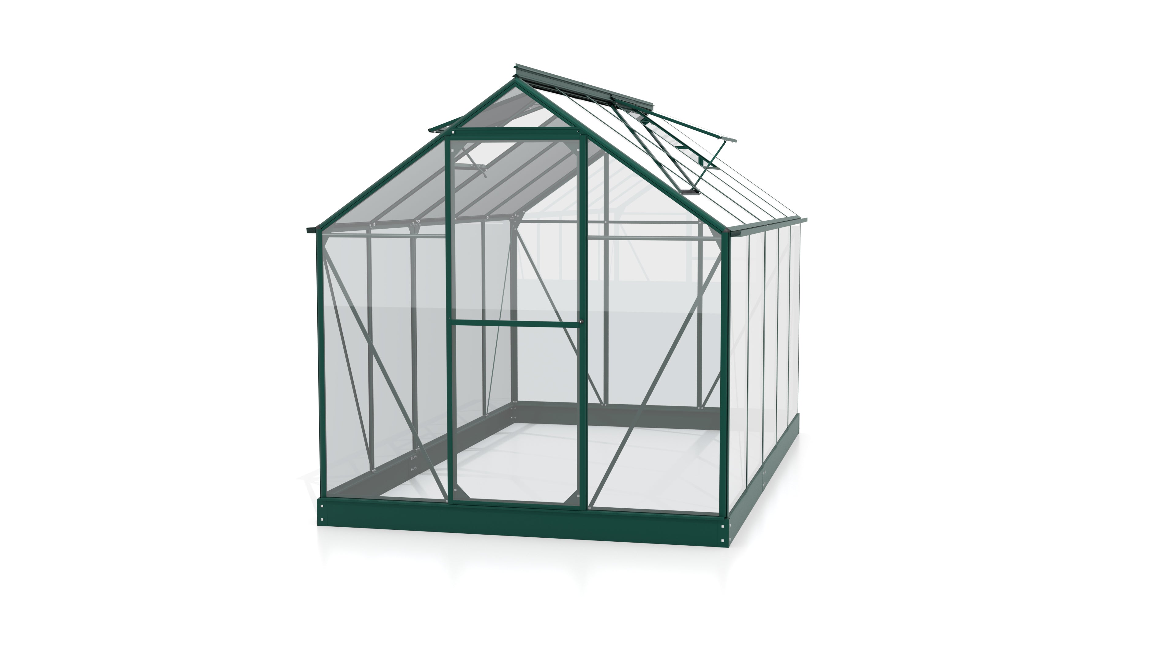 Gewächshaus Triton 6200 ESG 3mm, smaragd - Set