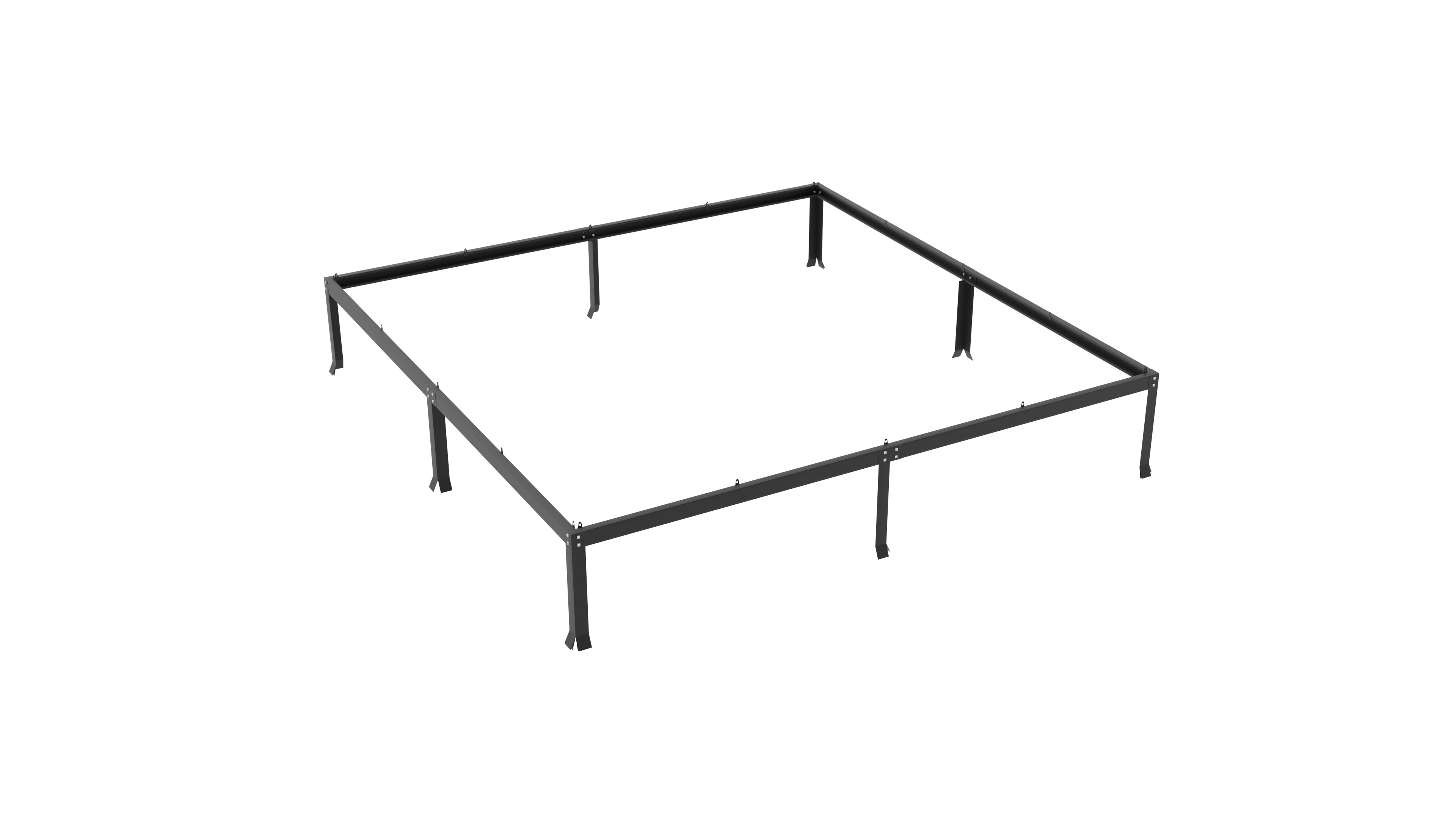 Gewächshaus Uranus 6700 HKP 6mm, schwarz - Set