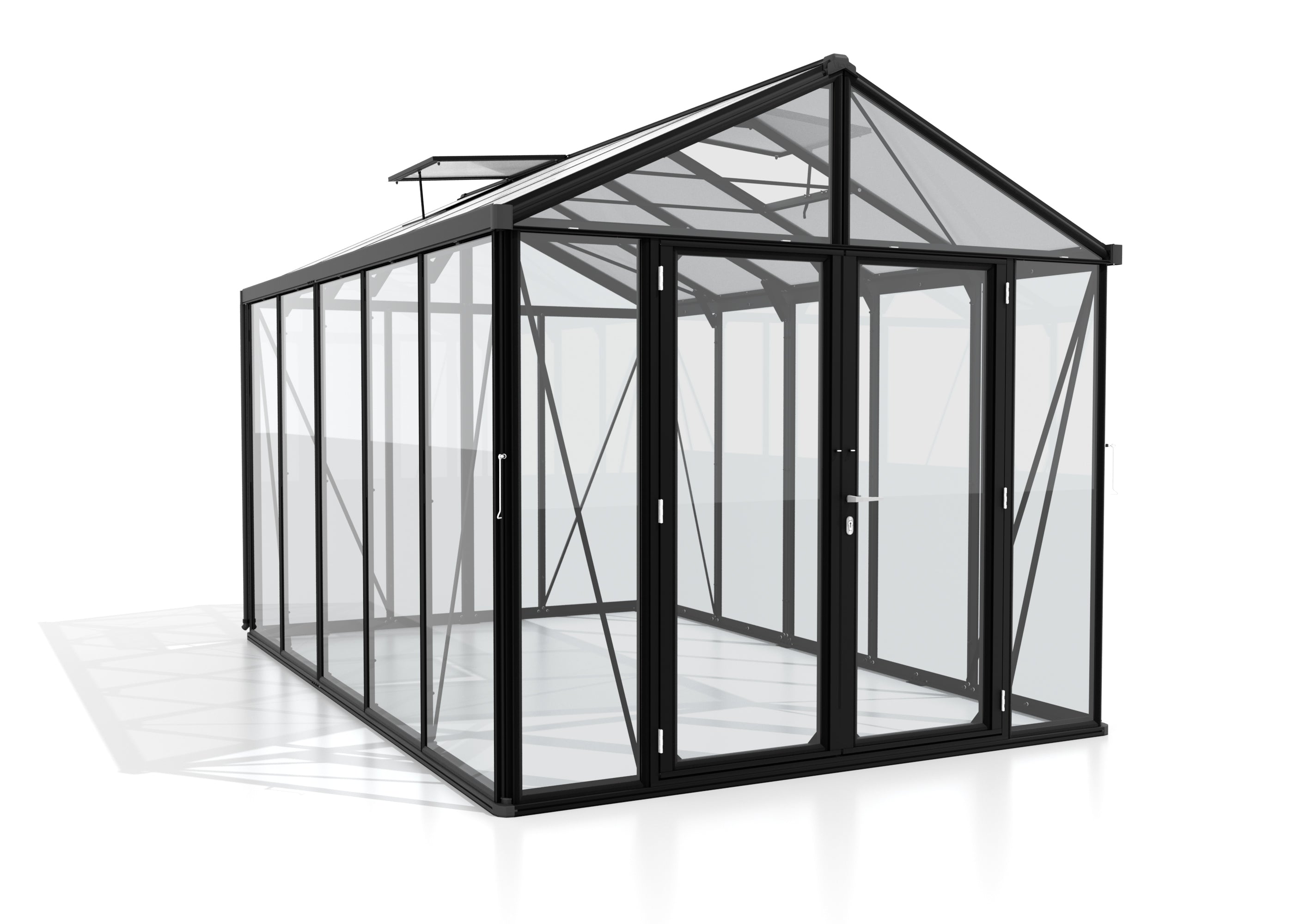 Gewächshaus Zeus Comfort 10000 ESG/HKP, schwarz
