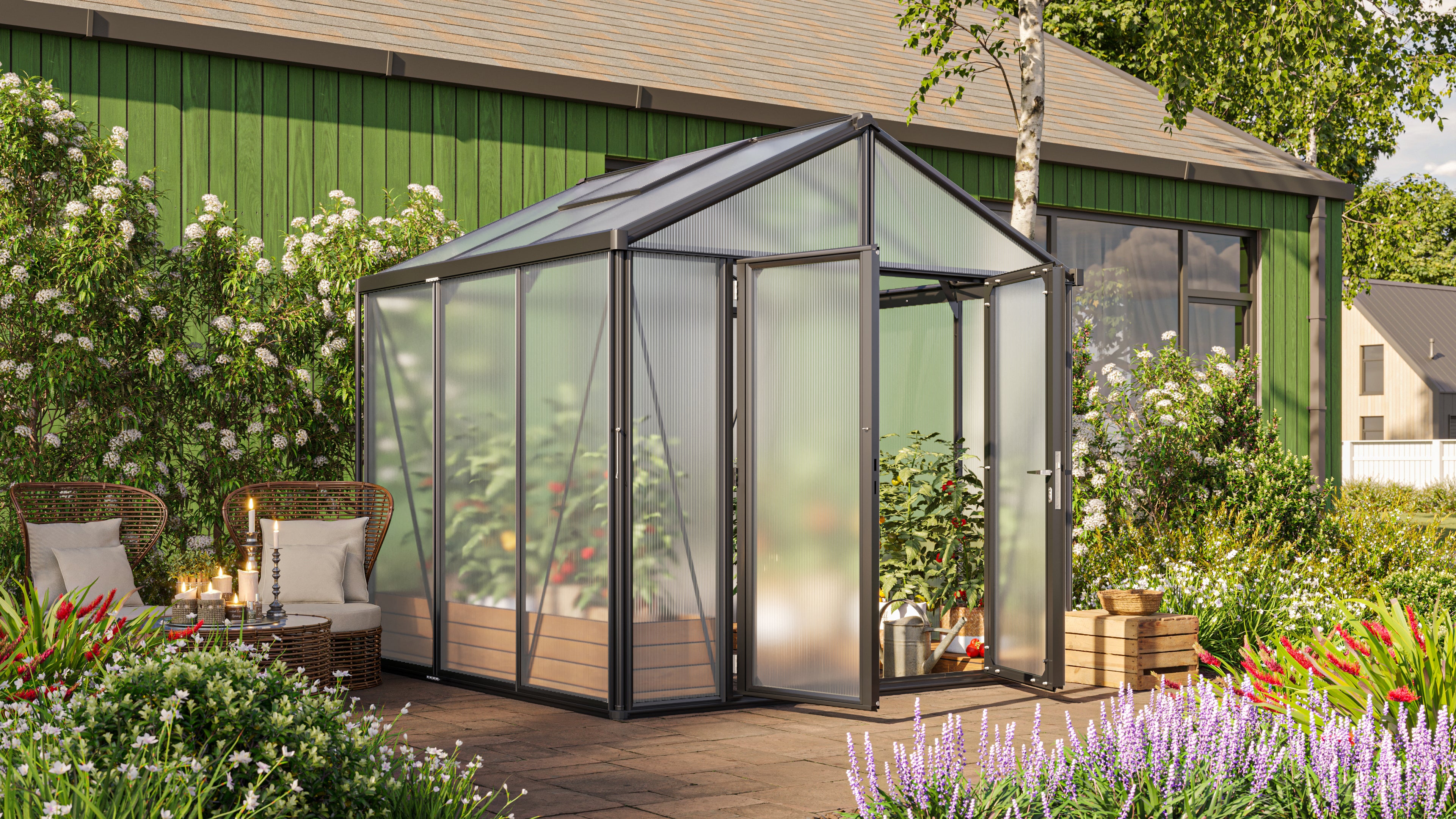 Gewächshaus Zeus Comfort 6200 HKP 16mm, schwarz