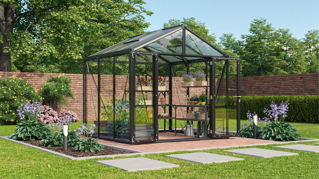 Gewächshaus Zeus Comfort 6200 ESG/HKP, schwarz