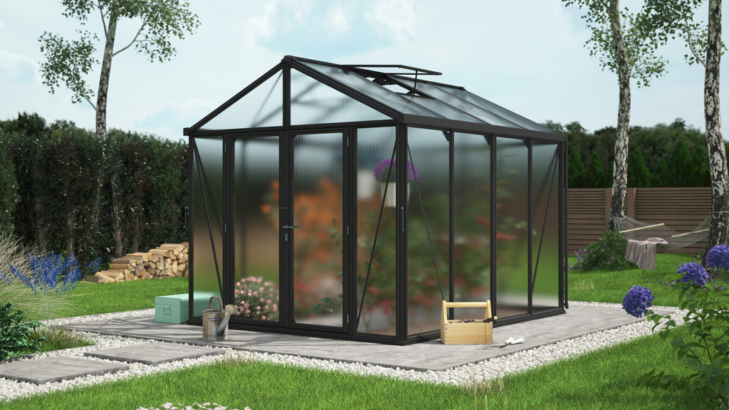 Gewächshaus Zeus Comfort 8100 HKP 16mm, schwarz