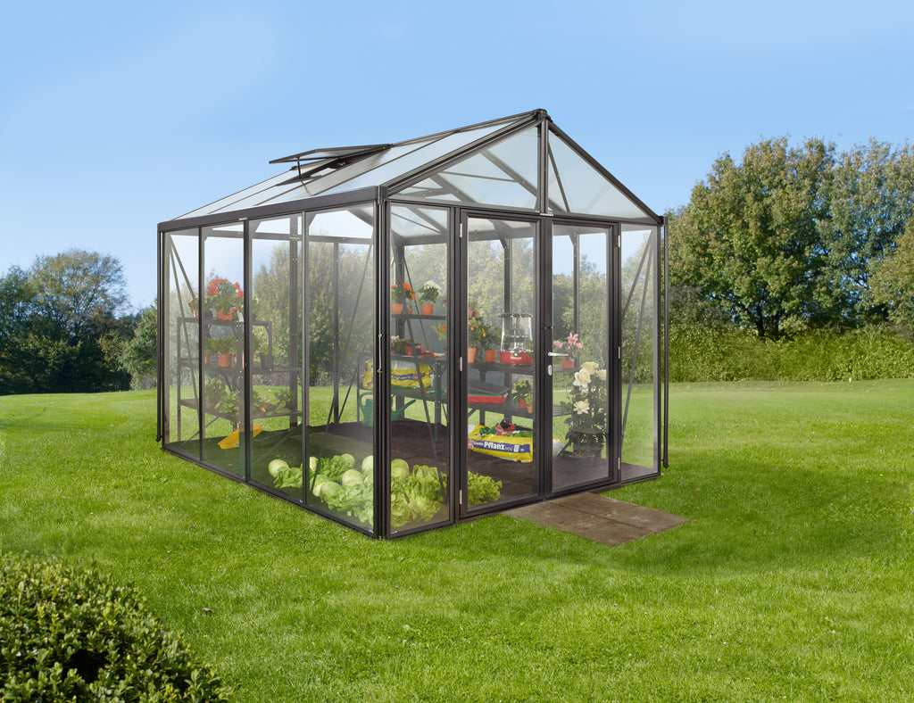 Gewächshaus Zeus Comfort 8100 ESG/HKP, schwarz