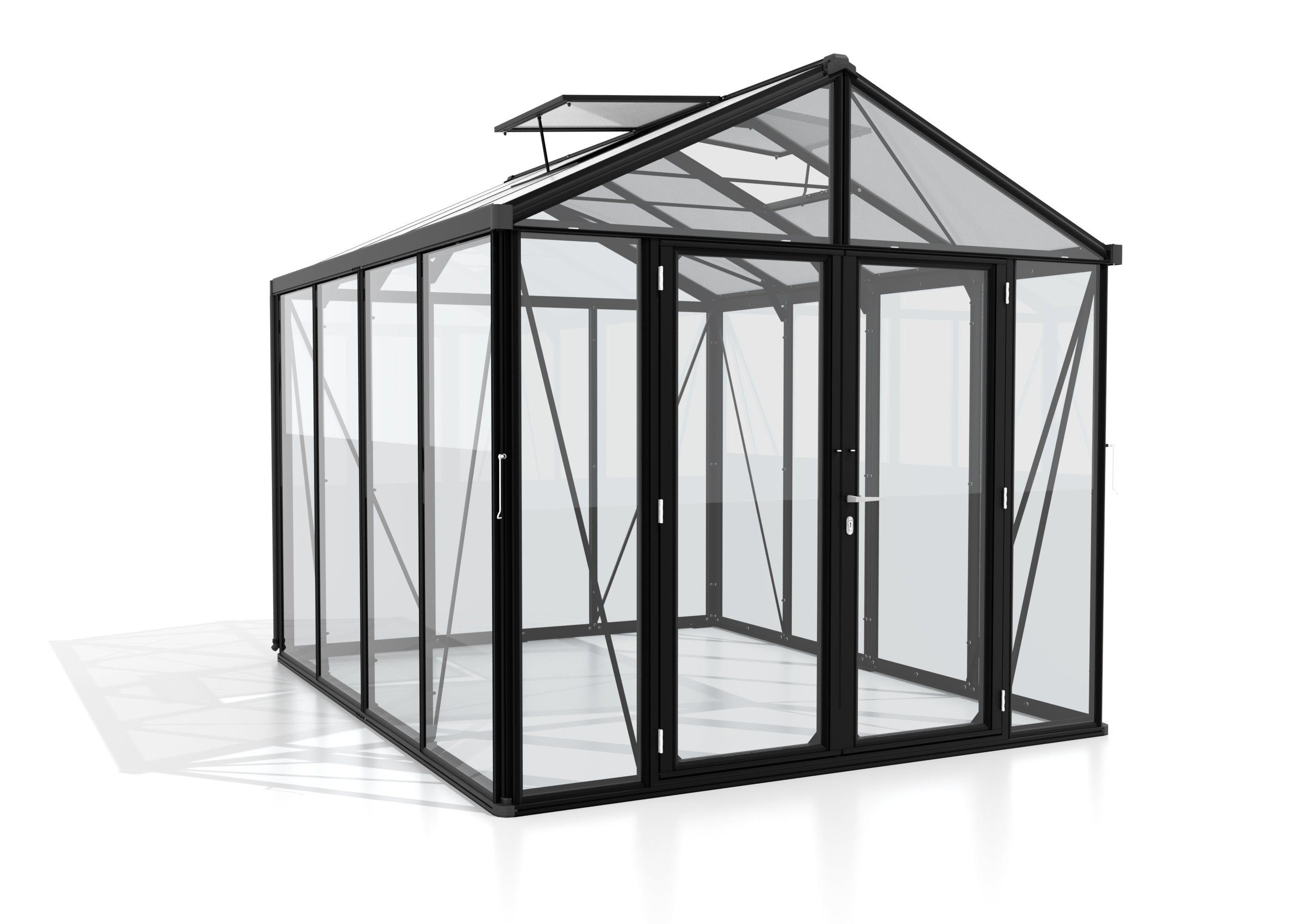 Gewächshaus Zeus Comfort 8100 ESG/HKP, schwarz