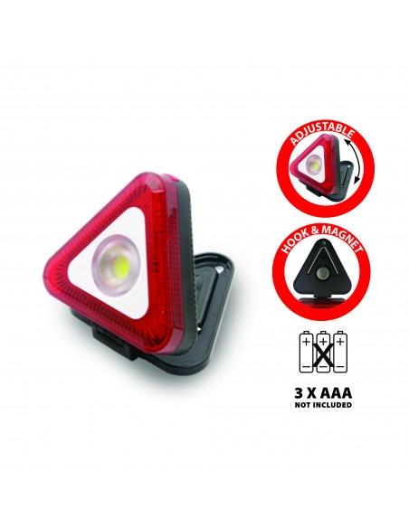 LED-Lichtdreieck mit Taschenlampe und Magnet