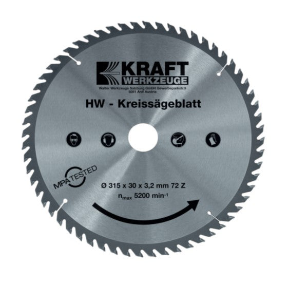 HM-Kreissägeblatt-Set 2-tlg. 315 mm Ø