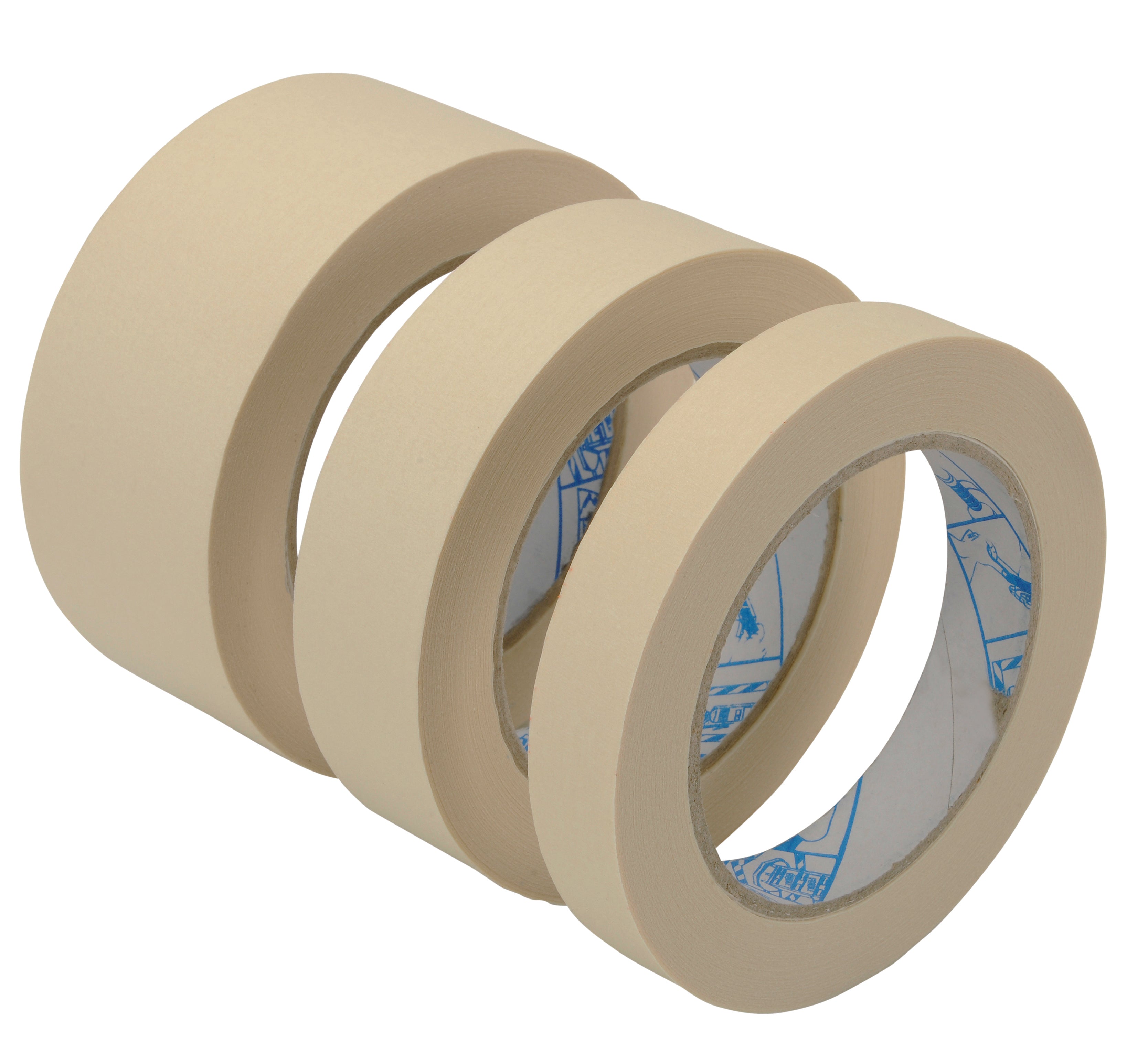 Maler-Abdeckbandset MB-3S, 3-tlg., Profi, 19/30/50mmx50m