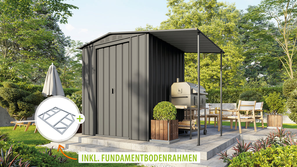 Metallgerätehaus Gartenmanager Dream 65, anthrazit - Set