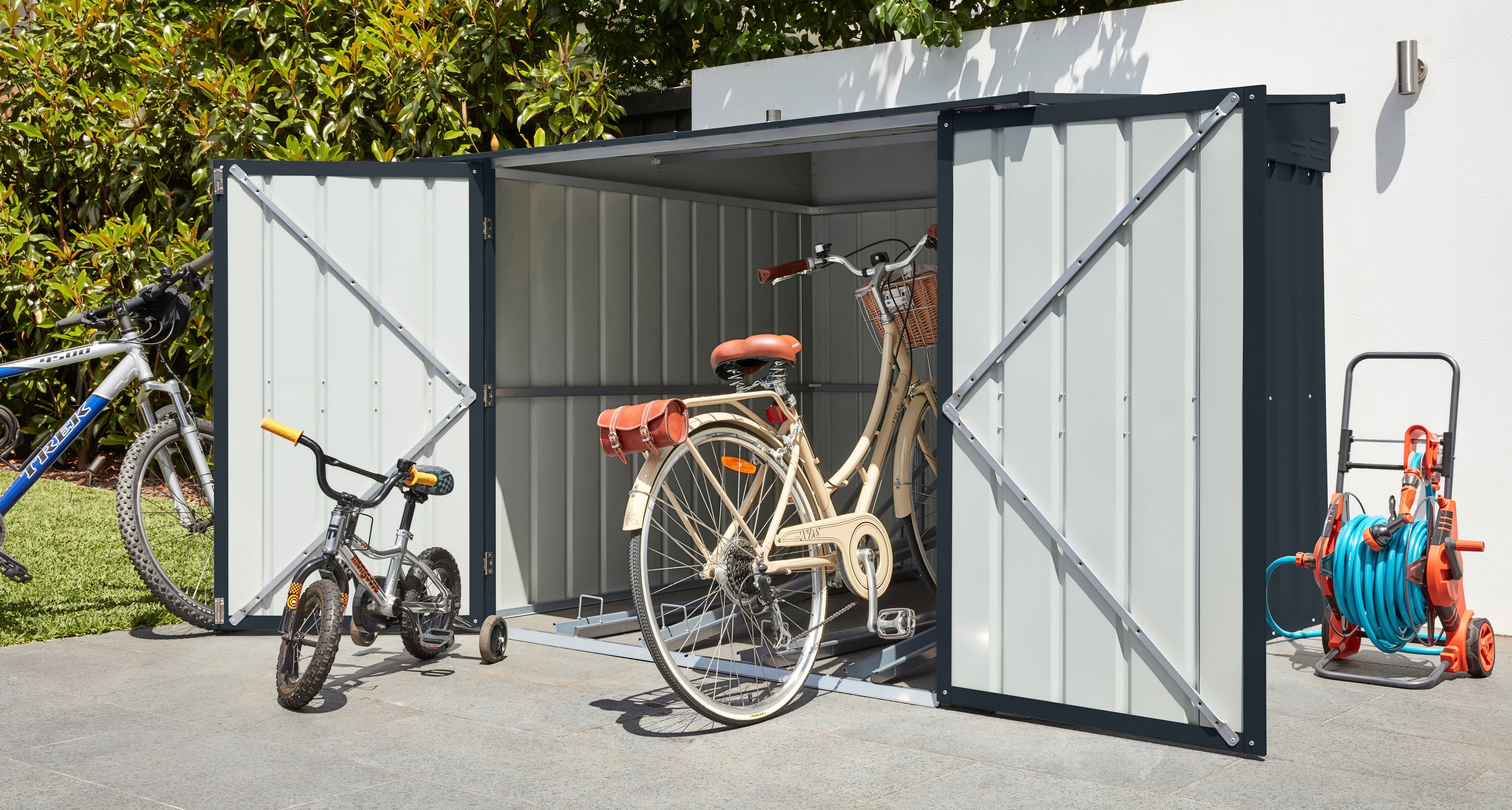Metallgerätehaus Fahrrad-Oase Family 66, anthrazit