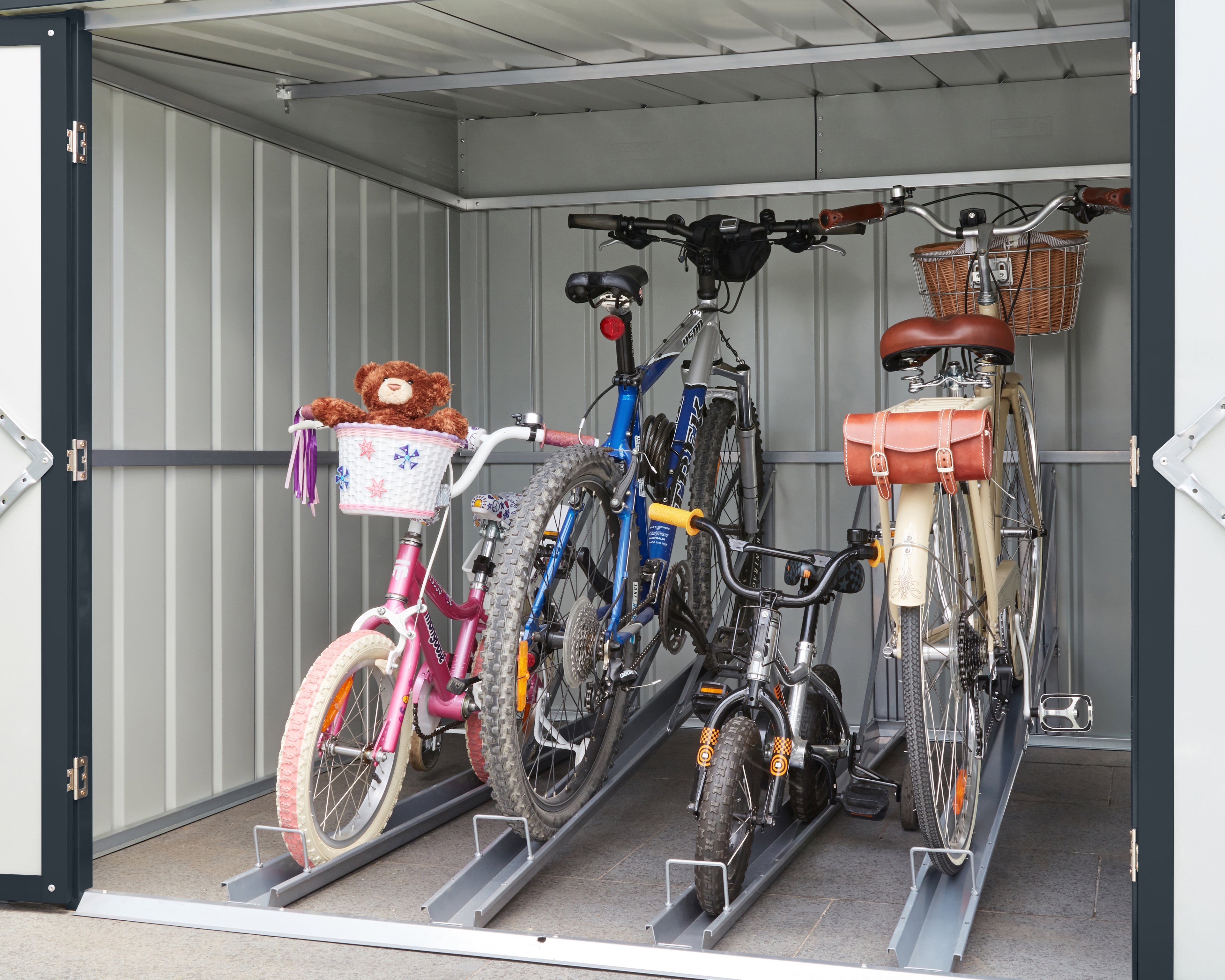 Metallgerätehaus Fahrrad-Oase Family 66, anthrazit