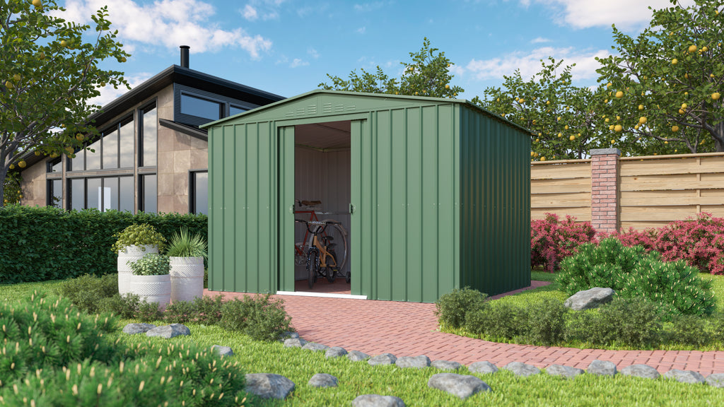 Metallgerätehaus Gartenmanager Dream 1010m, jade - Set
