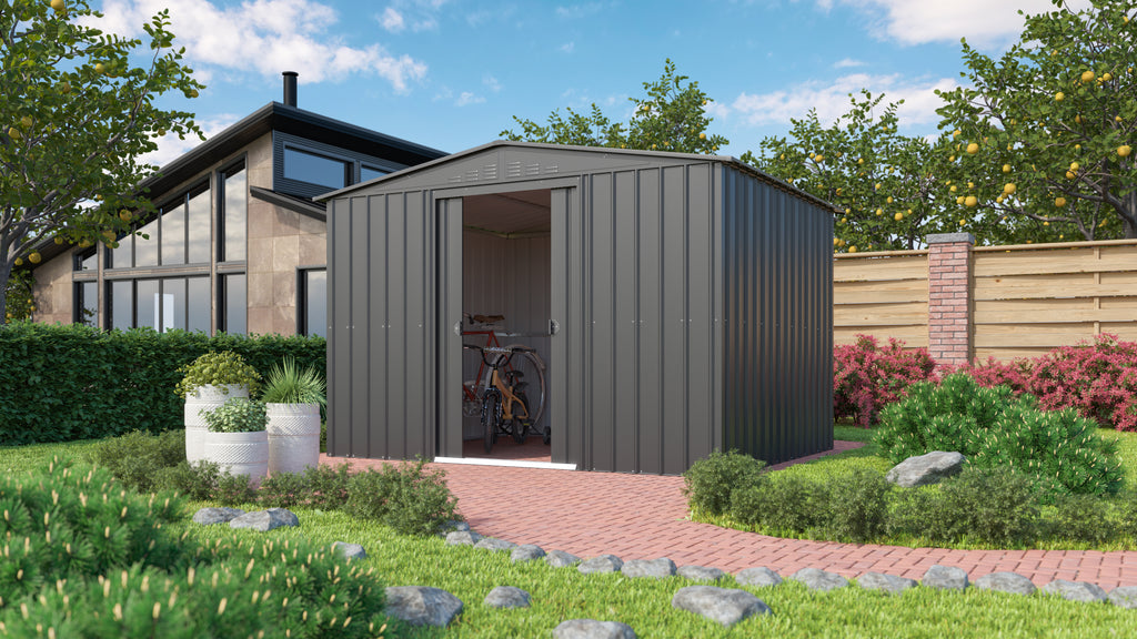 Metallgerätehaus Gartenmanager Dream 108, anthrazit - Set