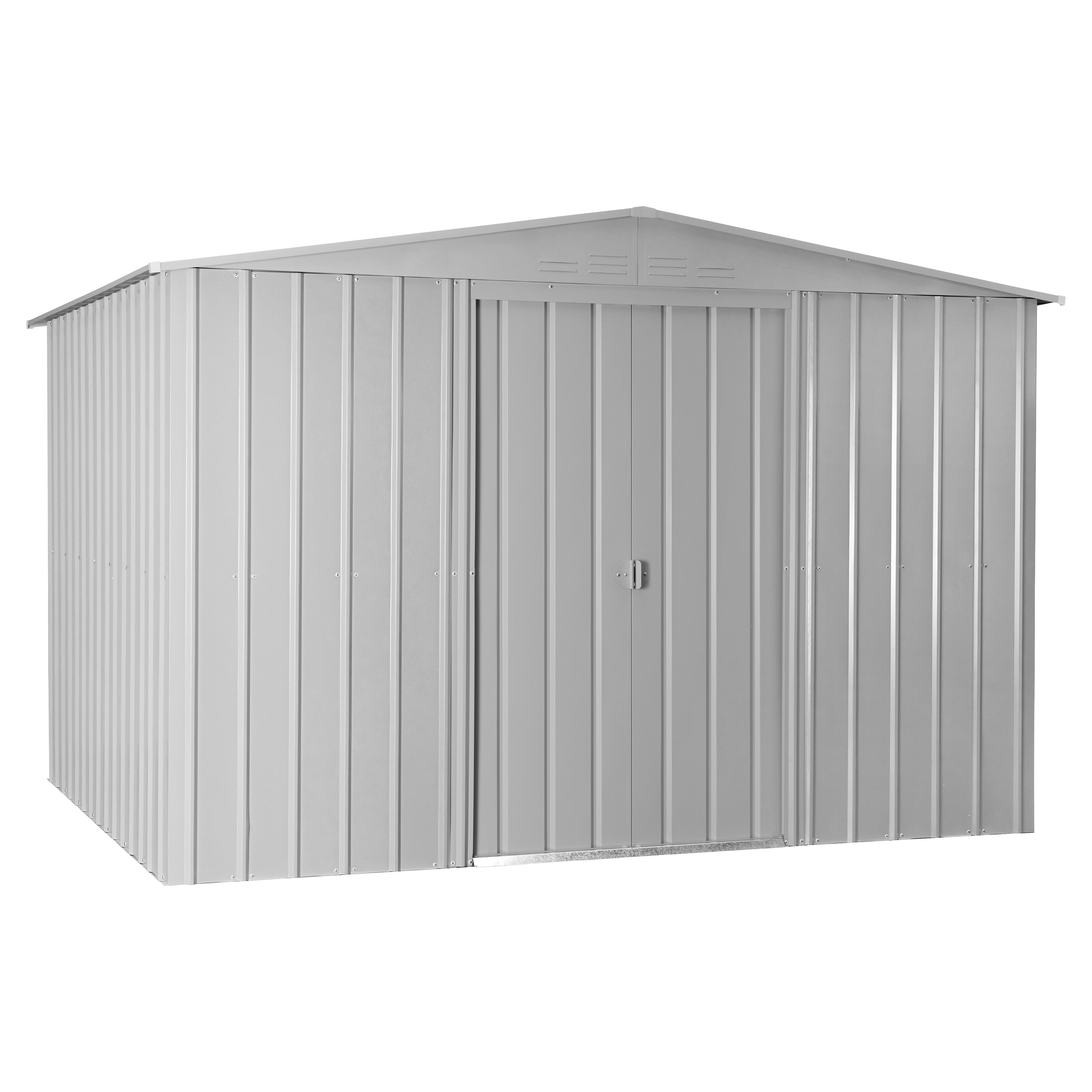 Metallgerätehaus Gartenmanager Dream 108, silber metallic - Set