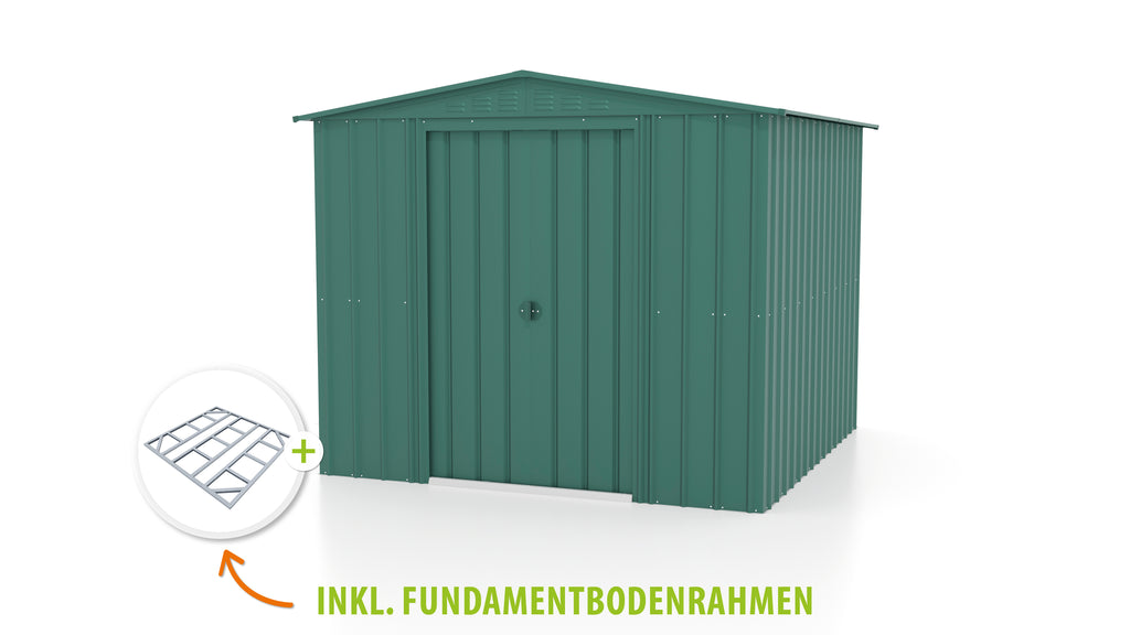 Metallgerätehaus Gartenmanager Dream 88, jade - Set