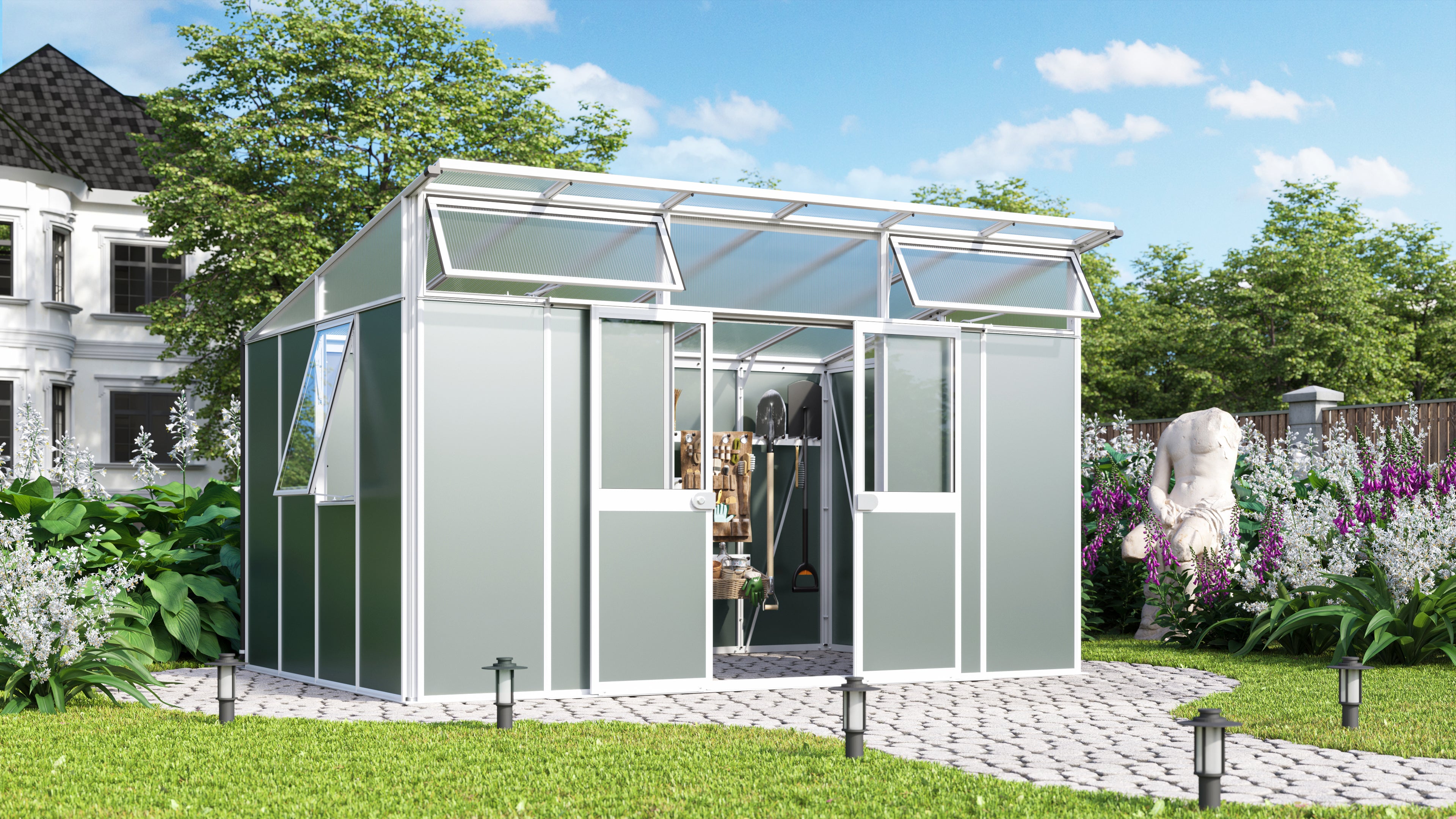 Gerätehaus Kosmos 11500, weiß