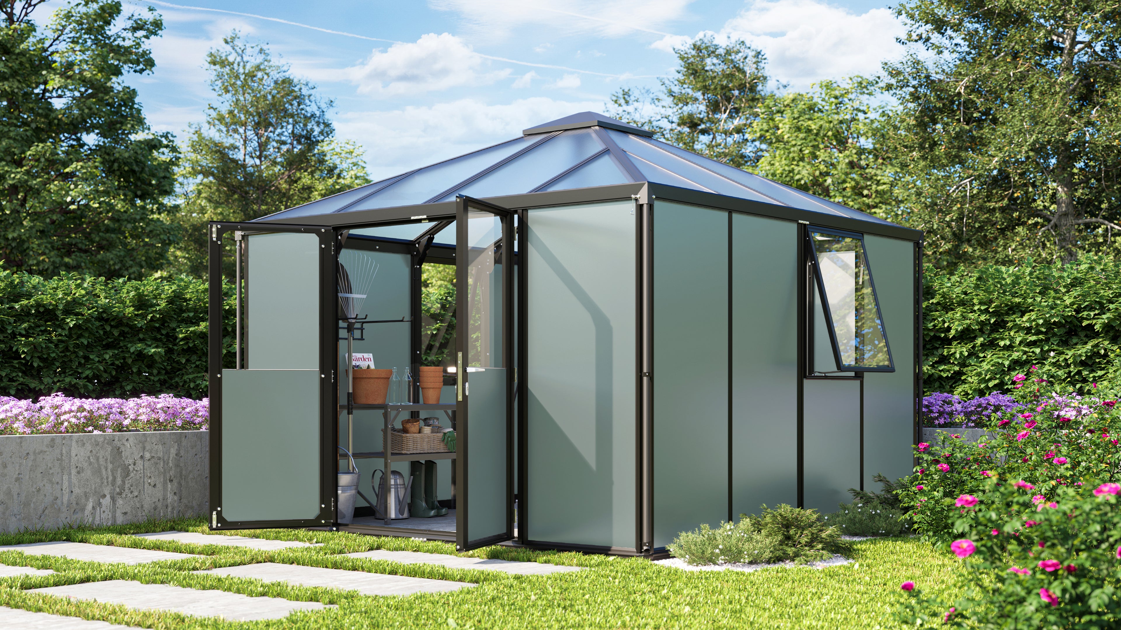 Gerätehaus Universum, schwarz