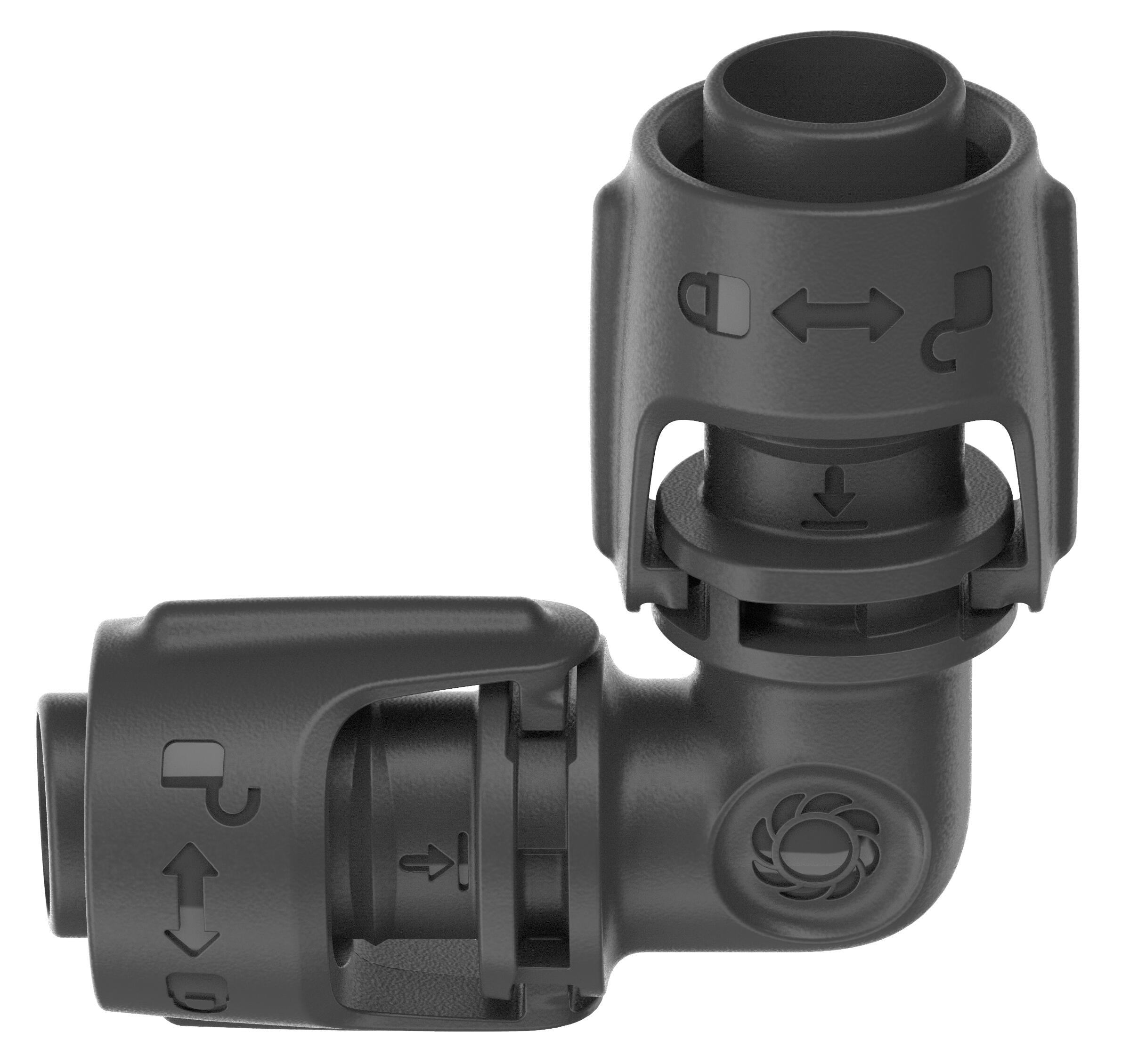 2 Micro-Drip-System L-Stücke 13 mm (1/2")