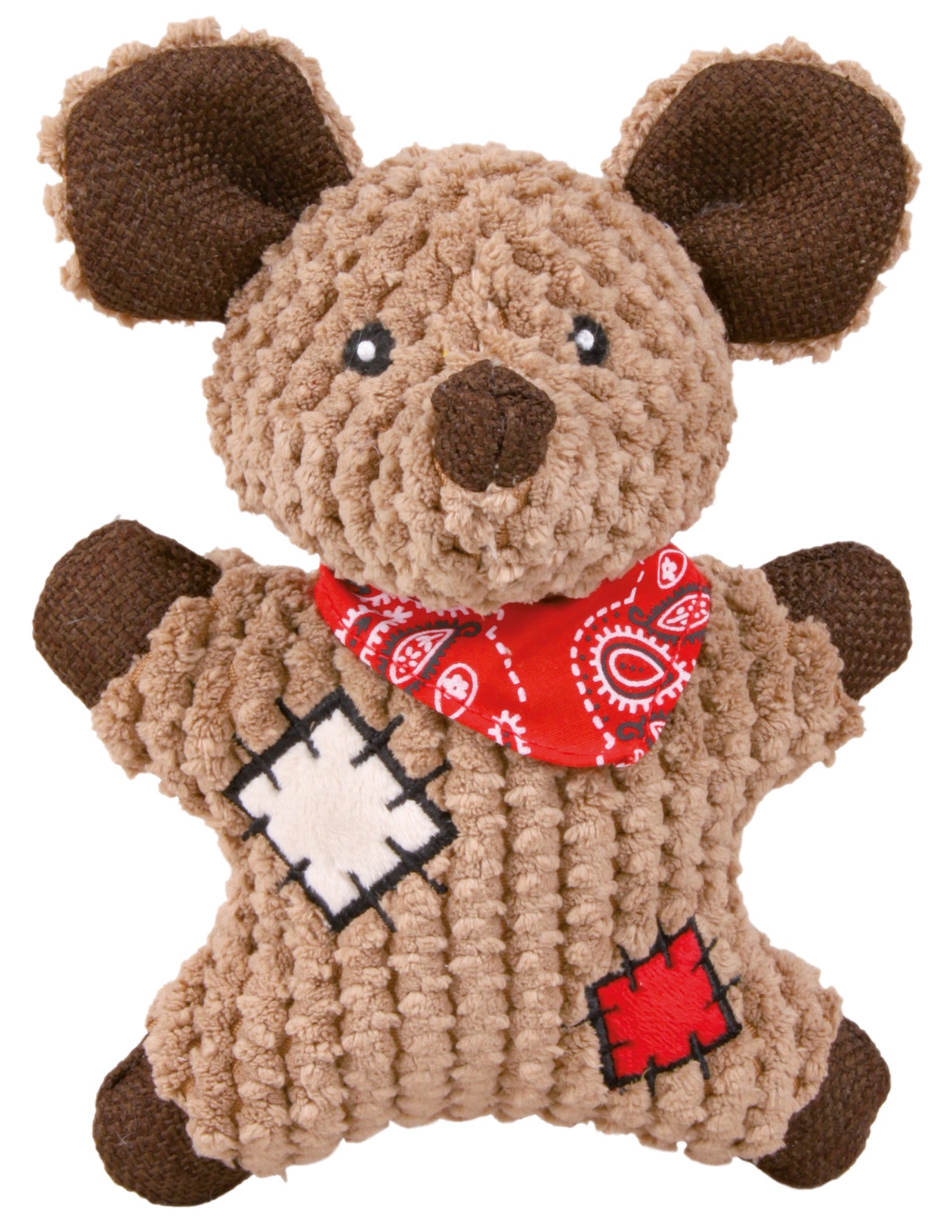 Maus mit Flicken Stoff/Jute 19 cm