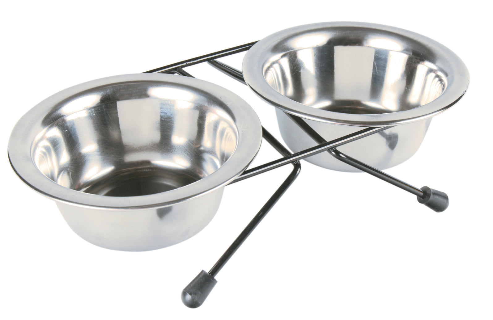 Napf-Set Edelstahl 2×0,2L/Ø10 CM