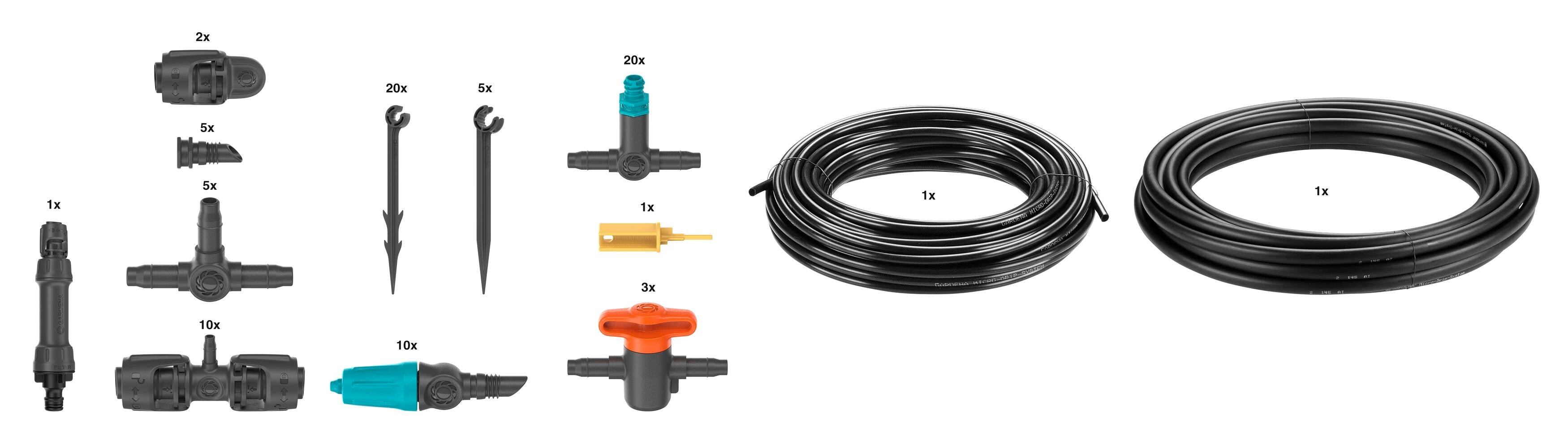 Micro-Drip-System Tropfbewässerungs-Set Terrasse