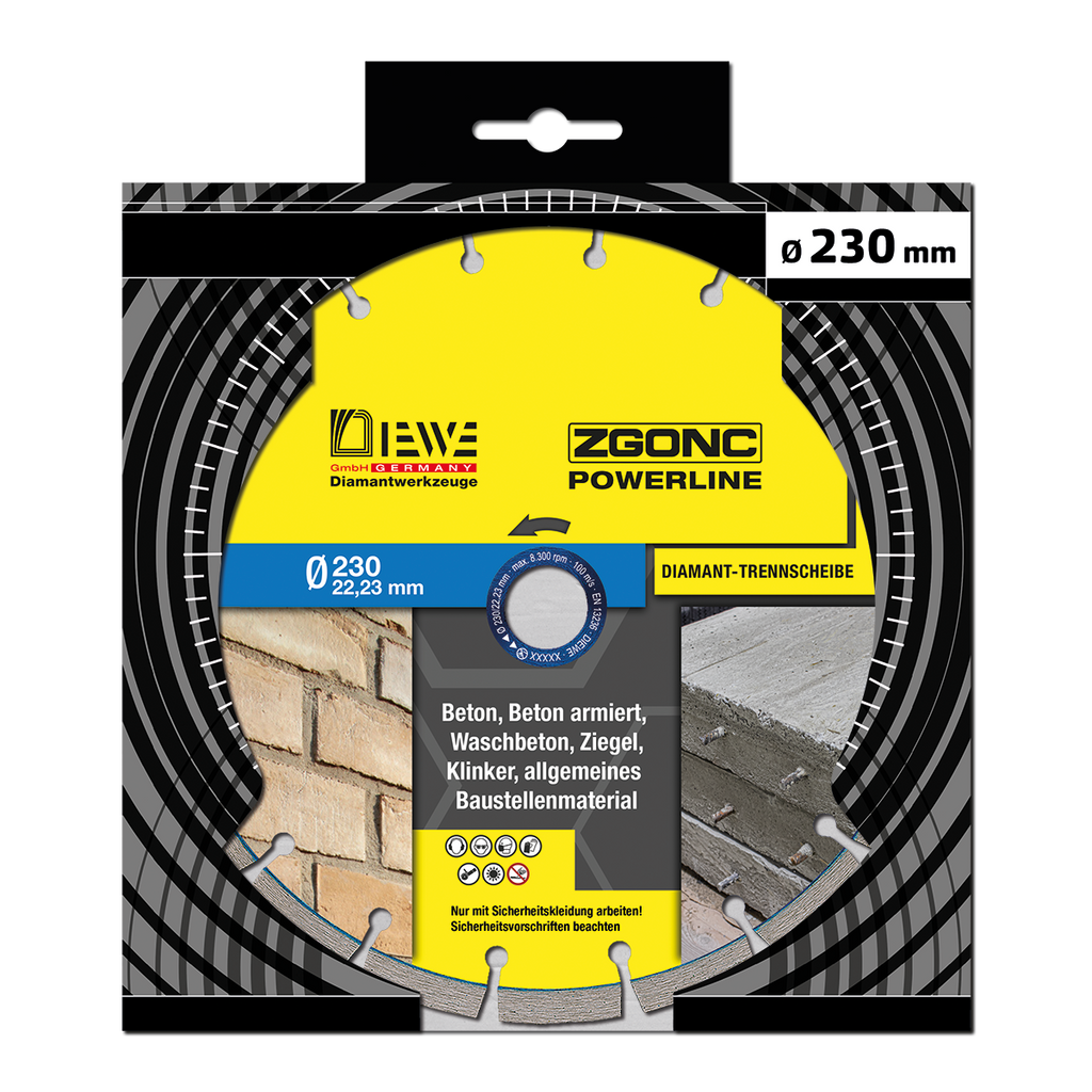 Diamanttrennscheibe  POWERLINE Universal Beton 230