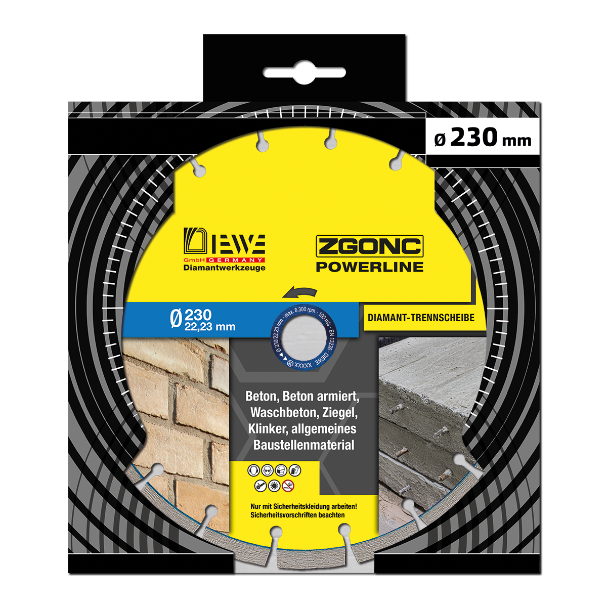 Diamanttrennscheibe  POWERLINE Universal Beton 230