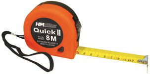 Rollmeter 8 m, 25 mm, mit Stop, Softgriff