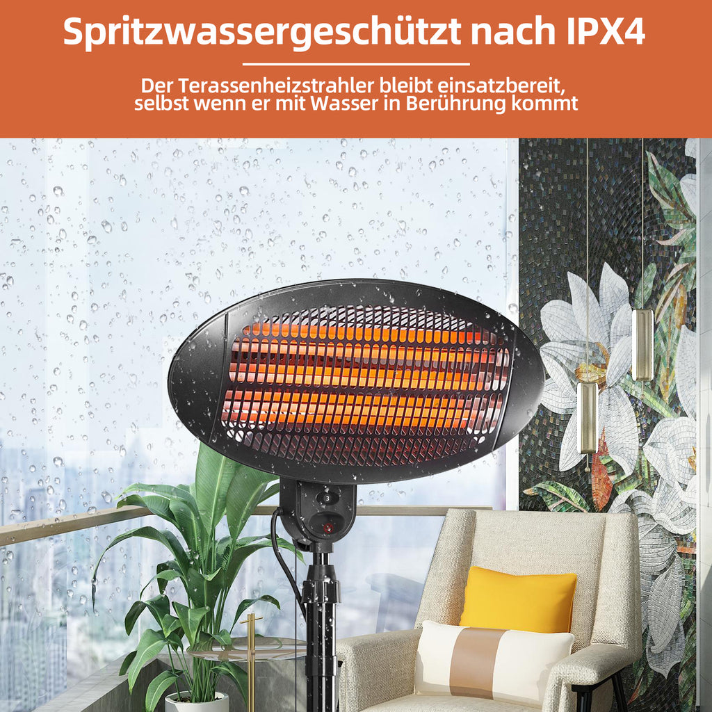 Heizstrahler auf Standfuß 2000 Watt