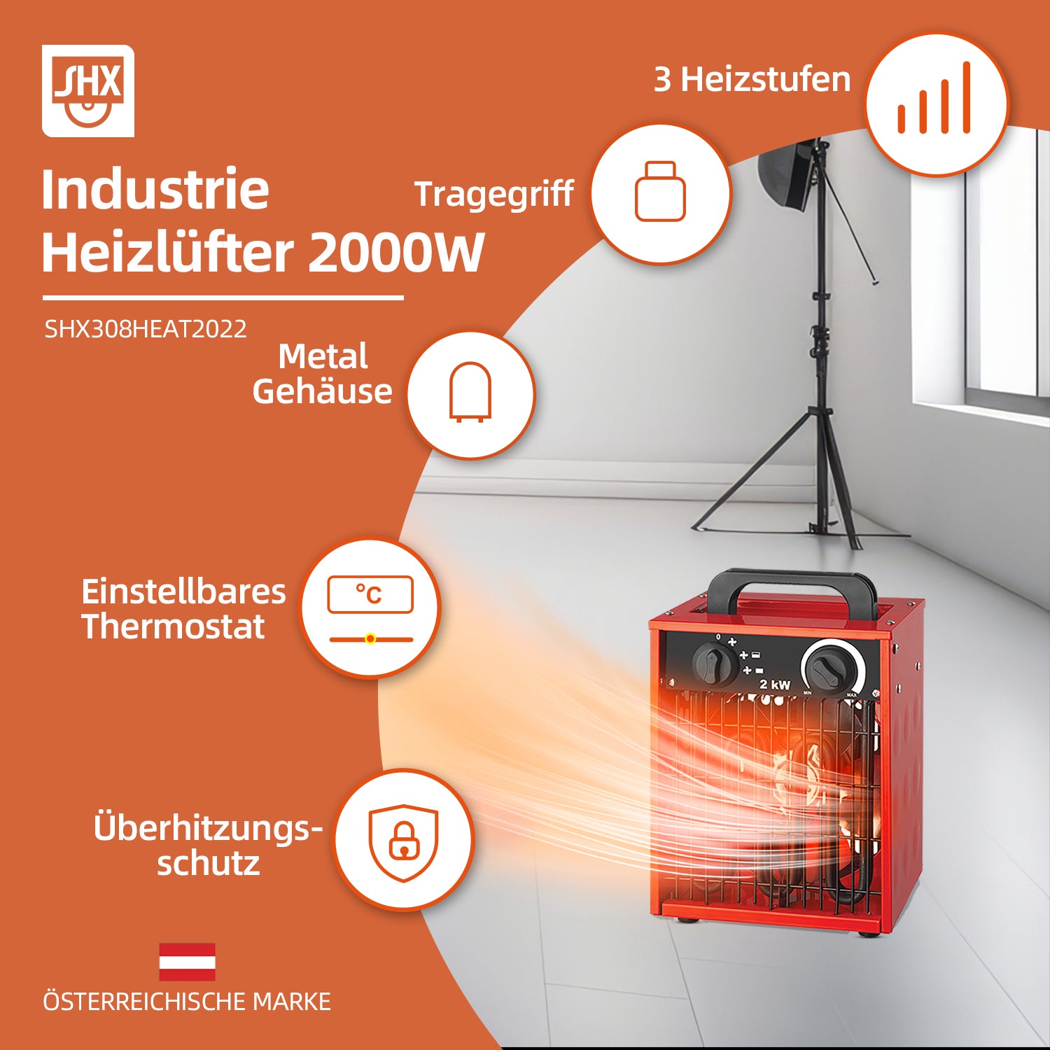 Heizlüfter 2000W SHX308