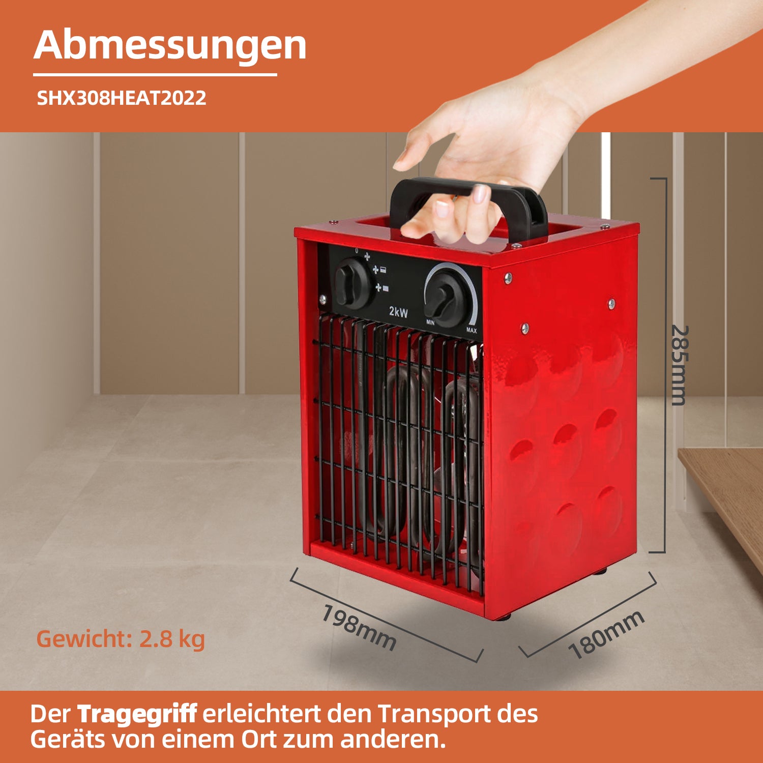 Heizlüfter 2000W SHX308