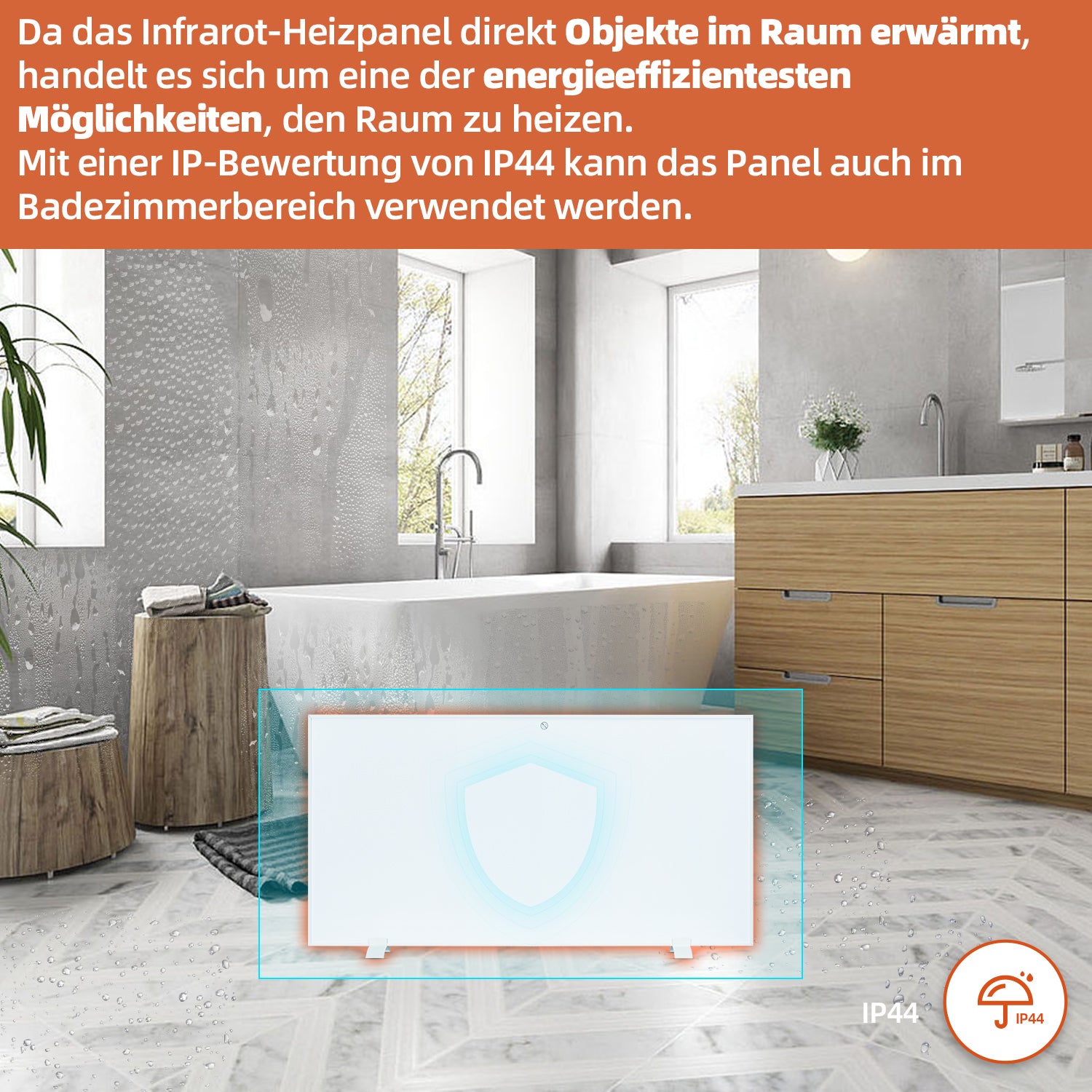 Infrarot-Heizpaneel mit WiFi 1000W