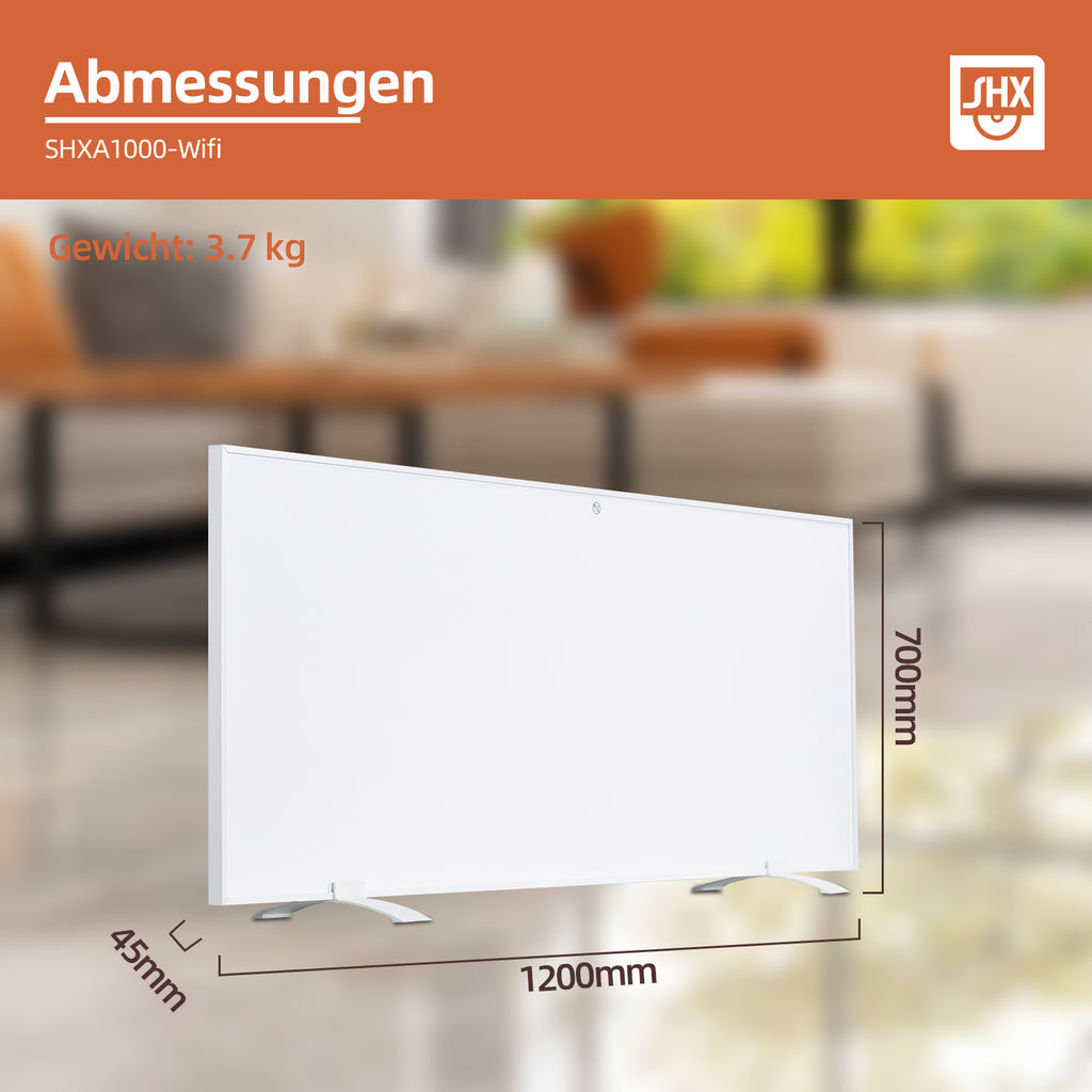 Infrarot-Heizpaneel mit WiFi 1000W