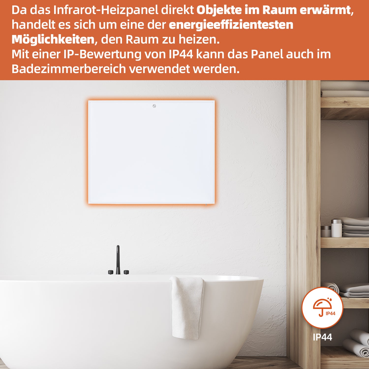 Infrarot-Heizpaneel mit WiFi 350W