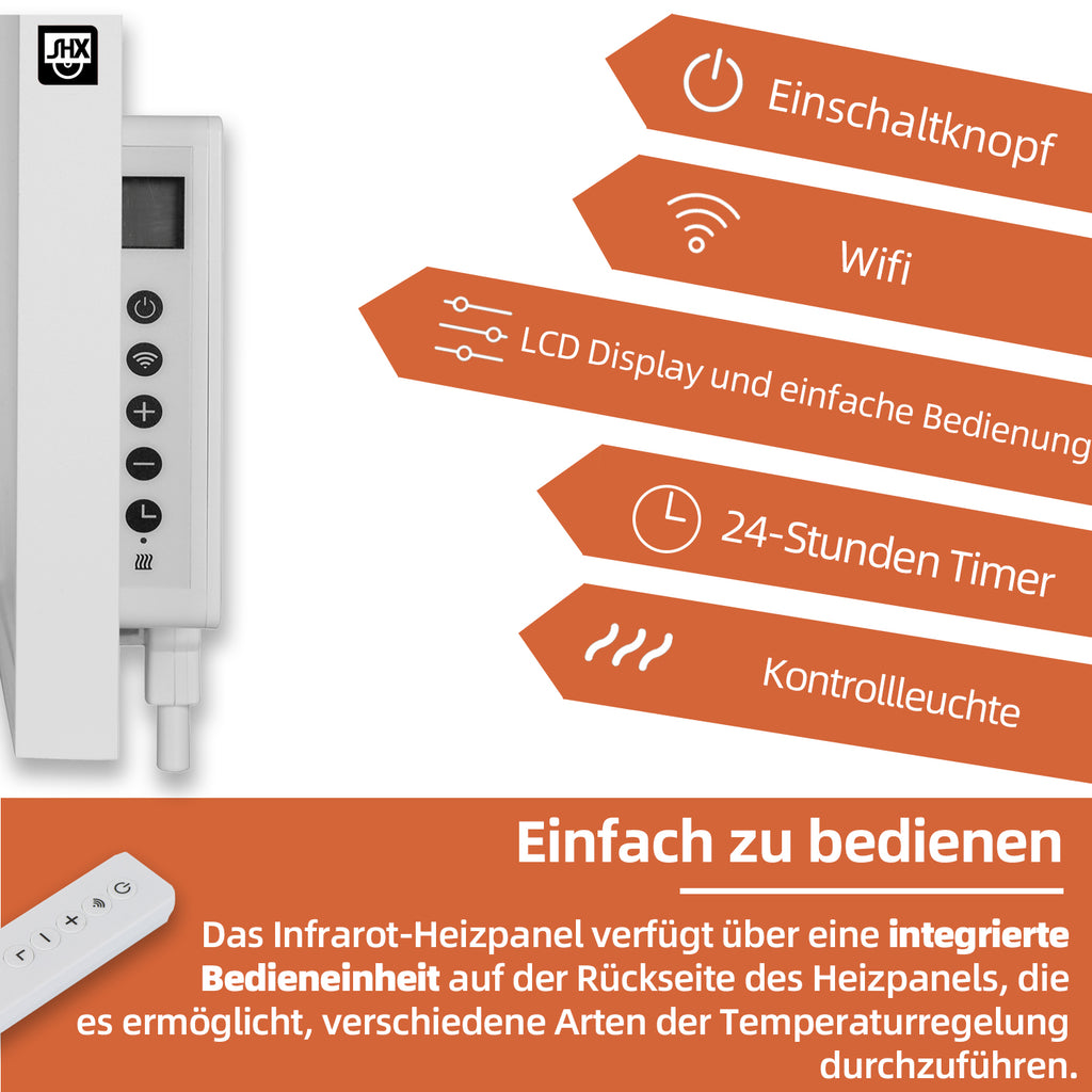 Infrarot-Heizpaneel mit WiFi 350W