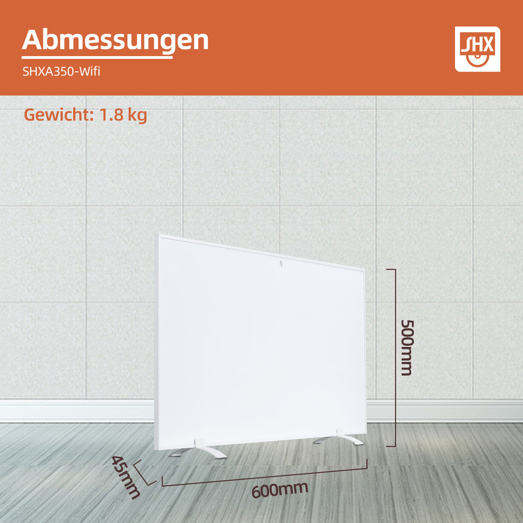 Infrarot-Heizpaneel mit WiFi 350W