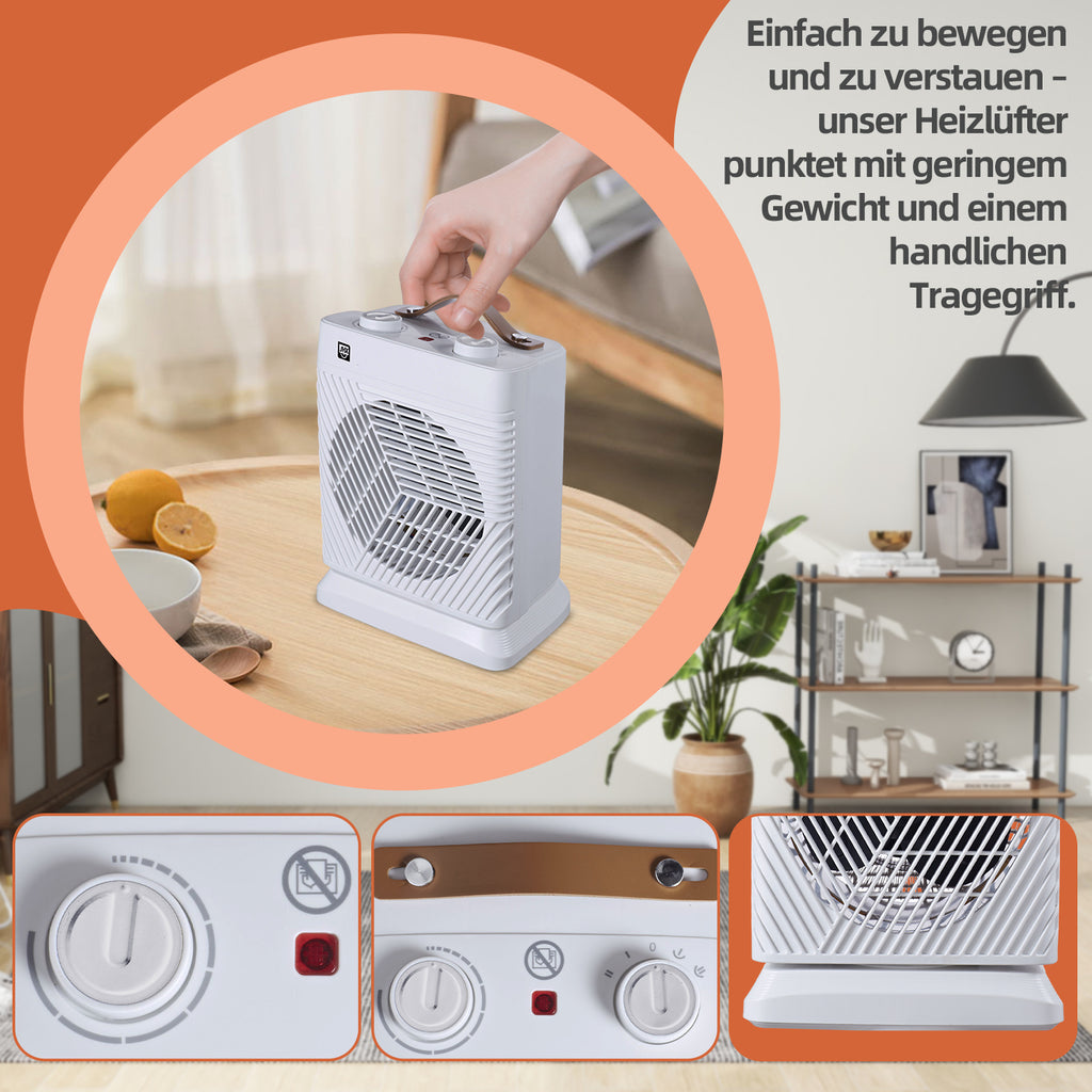 Heizlüfter mit Thermostat und Schwenkfunktion 2000W