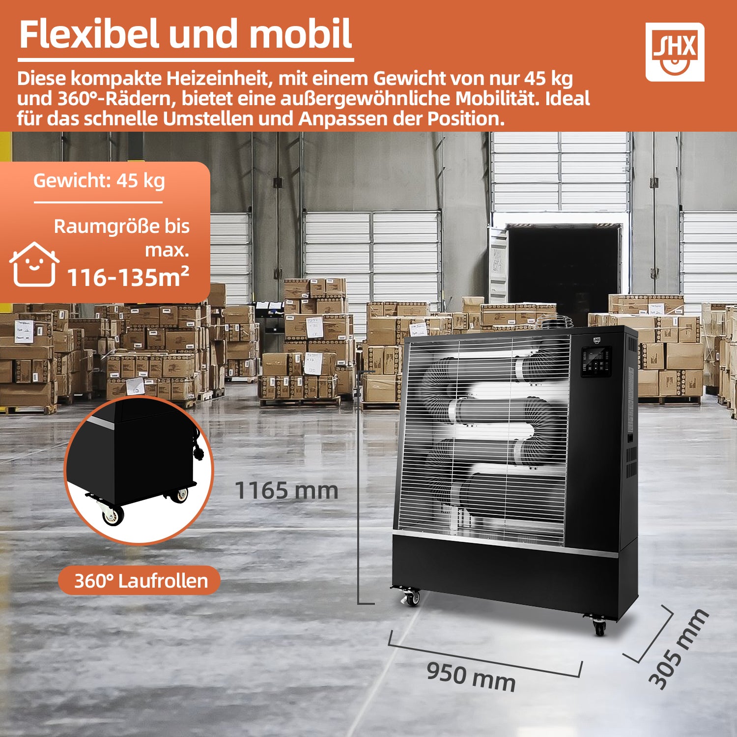Infrarot Dieselheizer 16kW SHXOBH-16