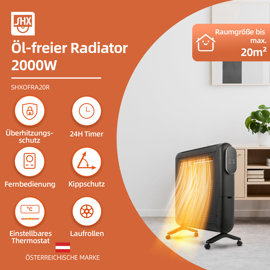 Öl-freier Radiator 2000W