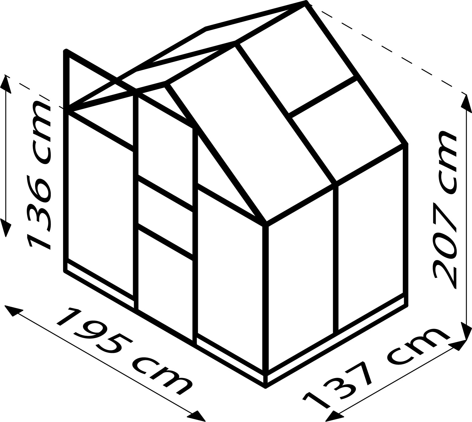 Gewächshaus Kapitol 2500 ESG/HKP