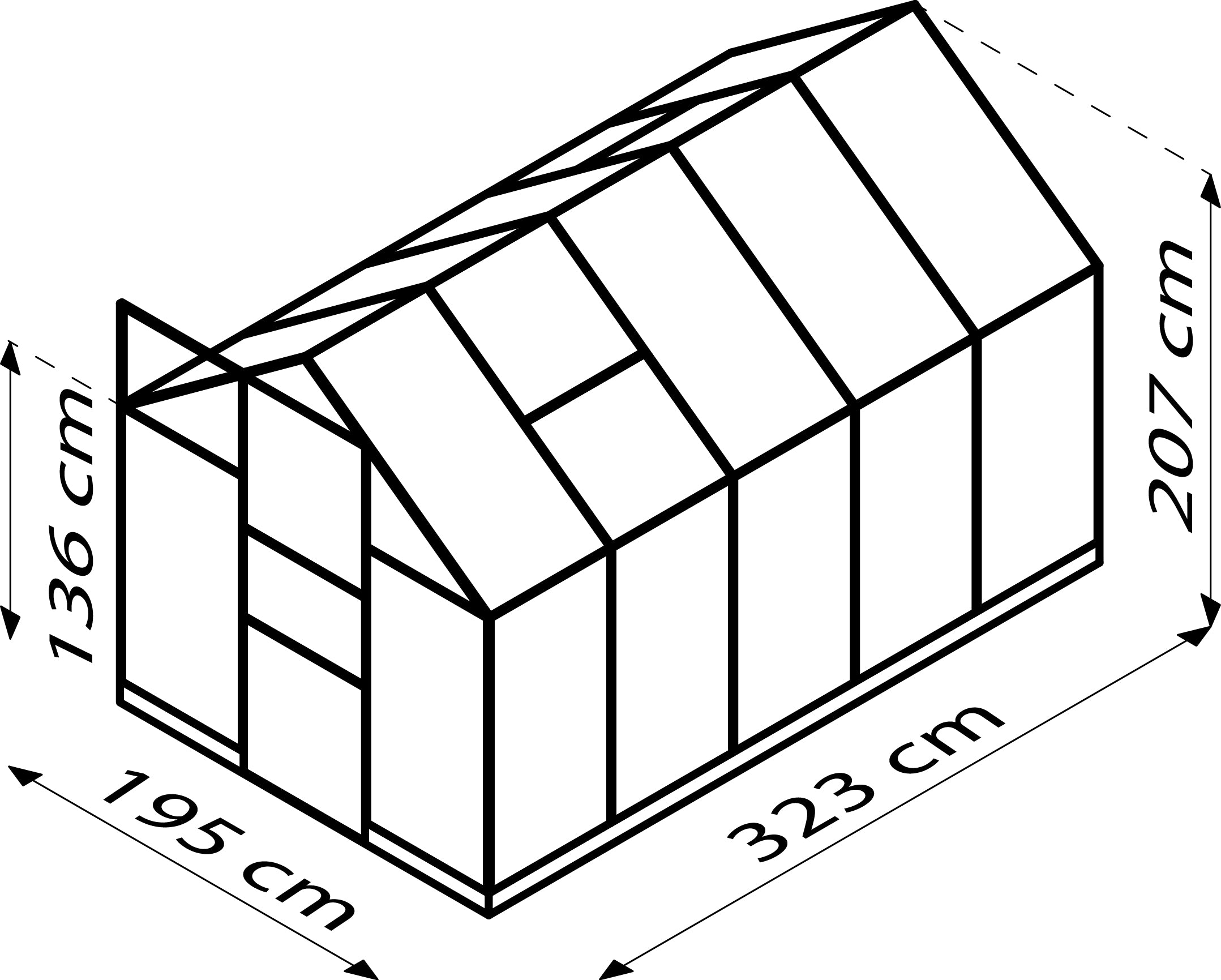 Gewächshaus Kapitol 6200 ESG/HKP
