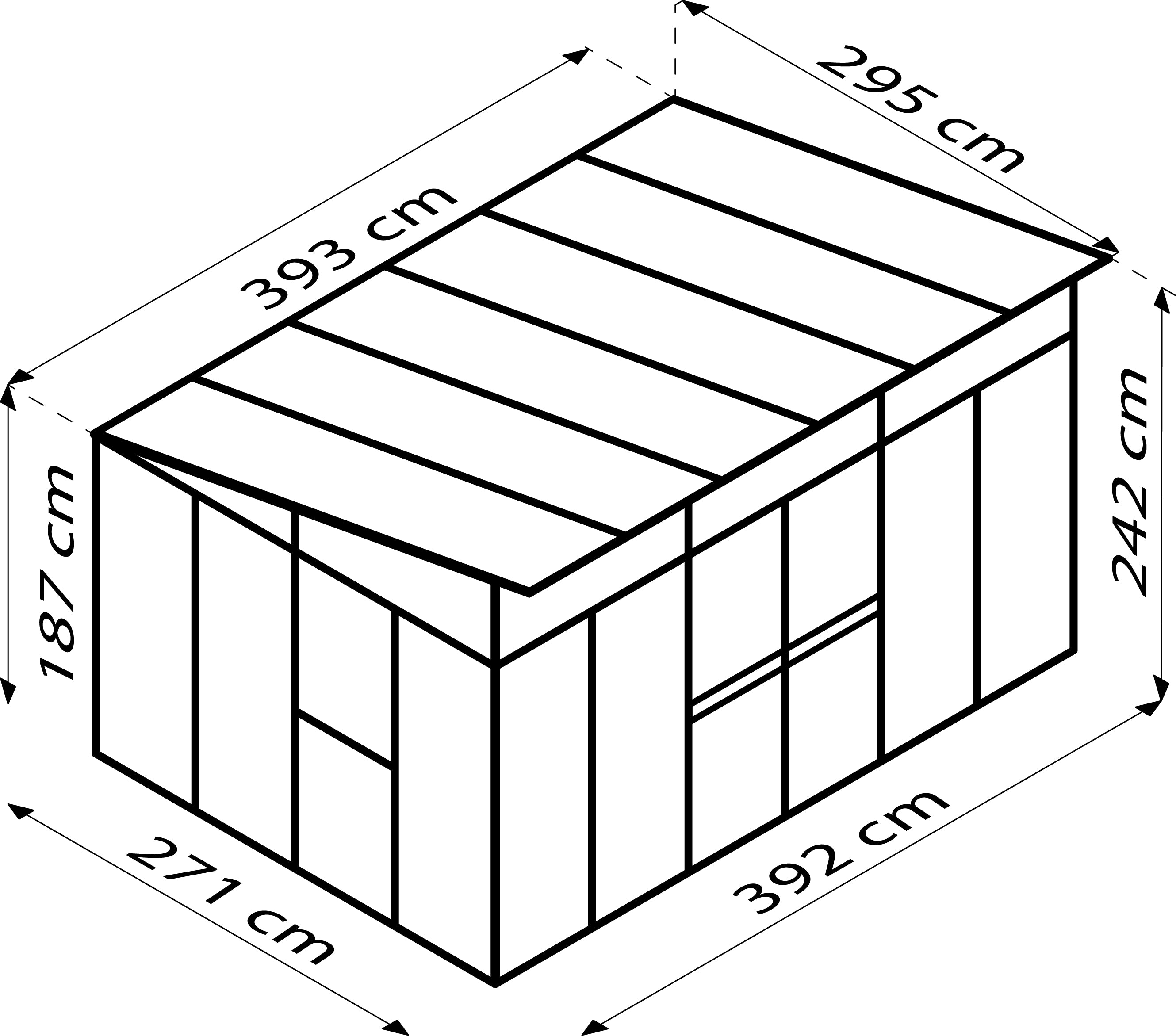 Gerätehaus Kosmos 11500, weiß