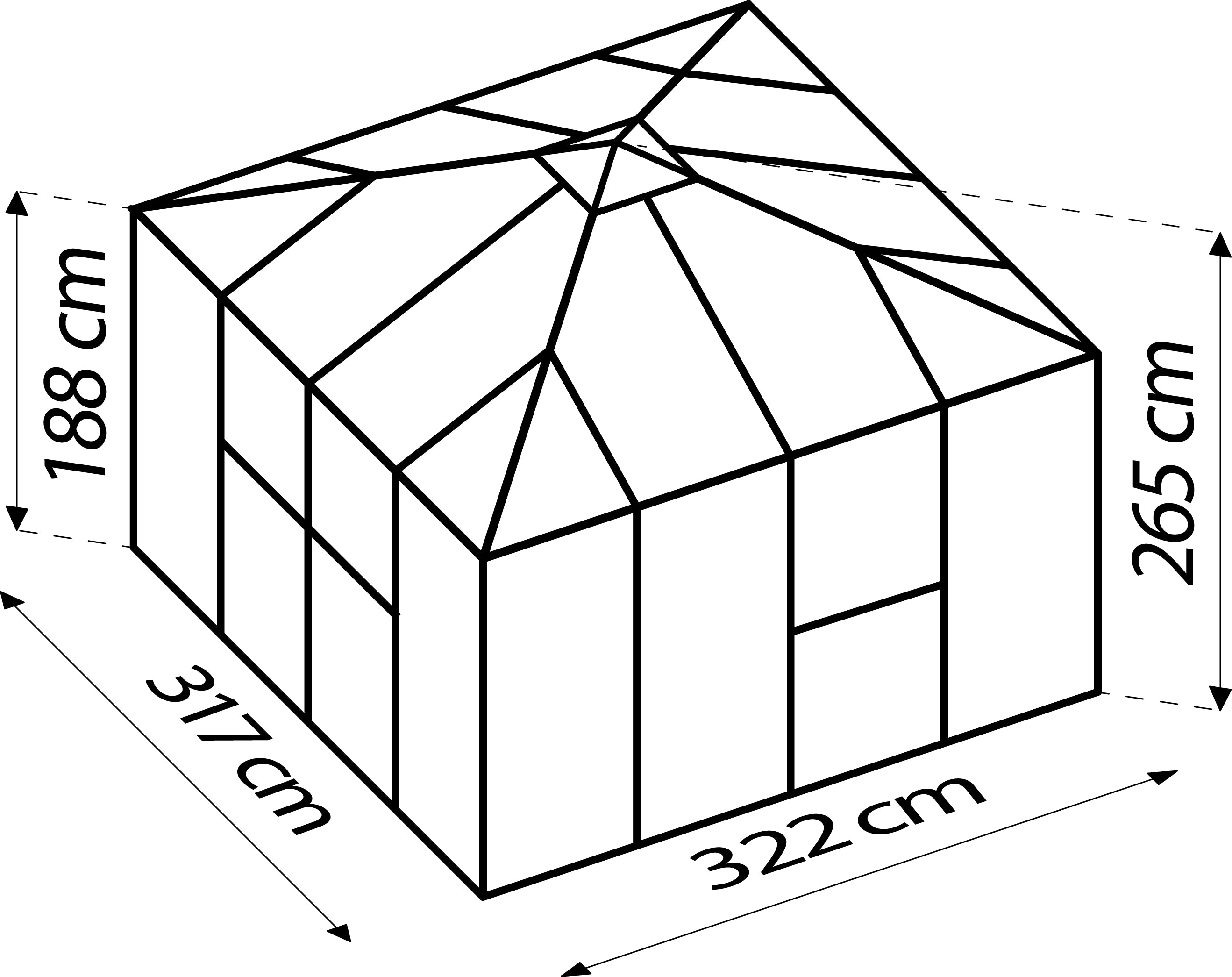 Gerätehaus Universum, schwarz