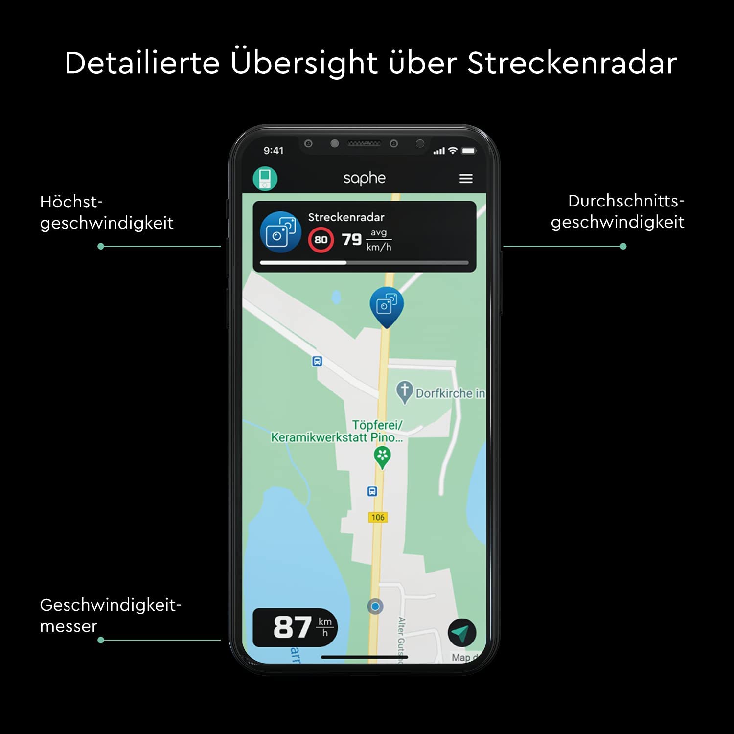 Mini Radar und Gefahrenwarner Saphe Drive