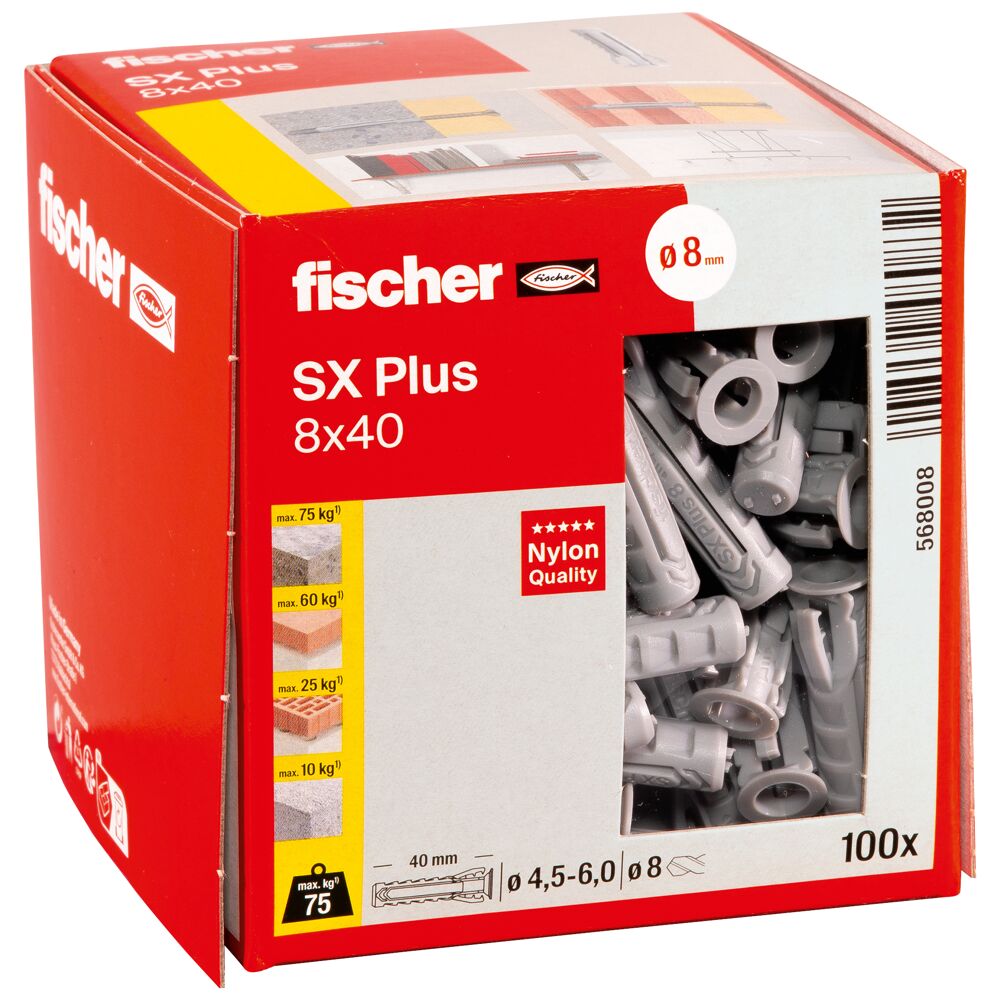Spreizdübel SX Plus 8 x 40