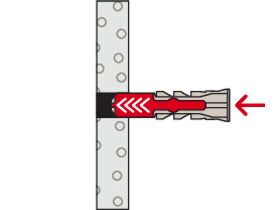 25 Dübel DuoPower 10 x 50 S mit Sicherheitsschraube